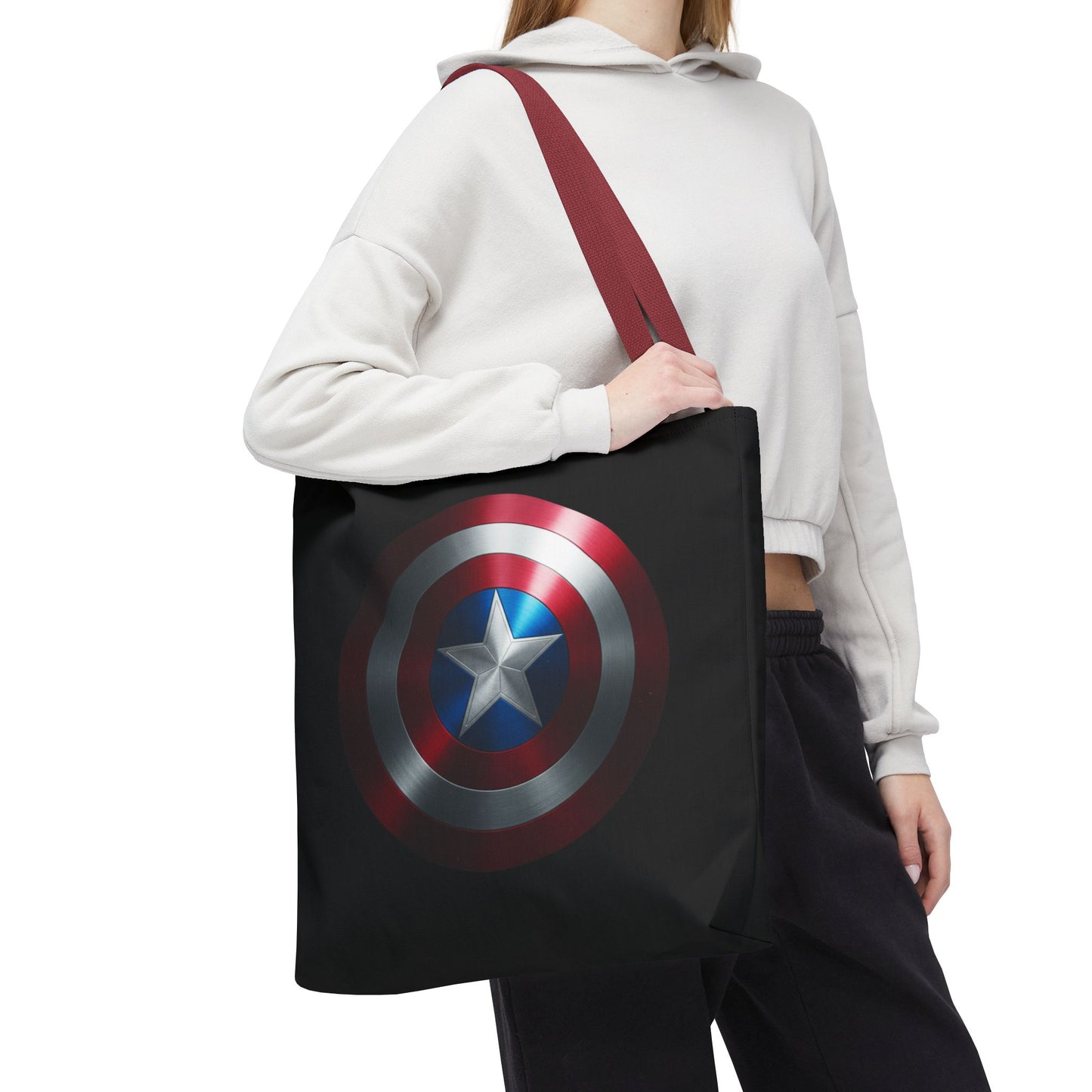 Heroic Shield Tote Bag - Stylish Marvel-Inspired Carryall for Fans