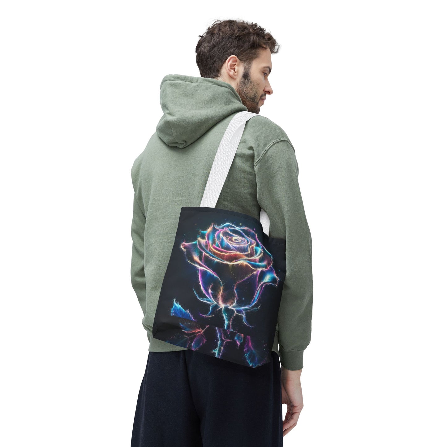 Glowing Rose Tote Bag