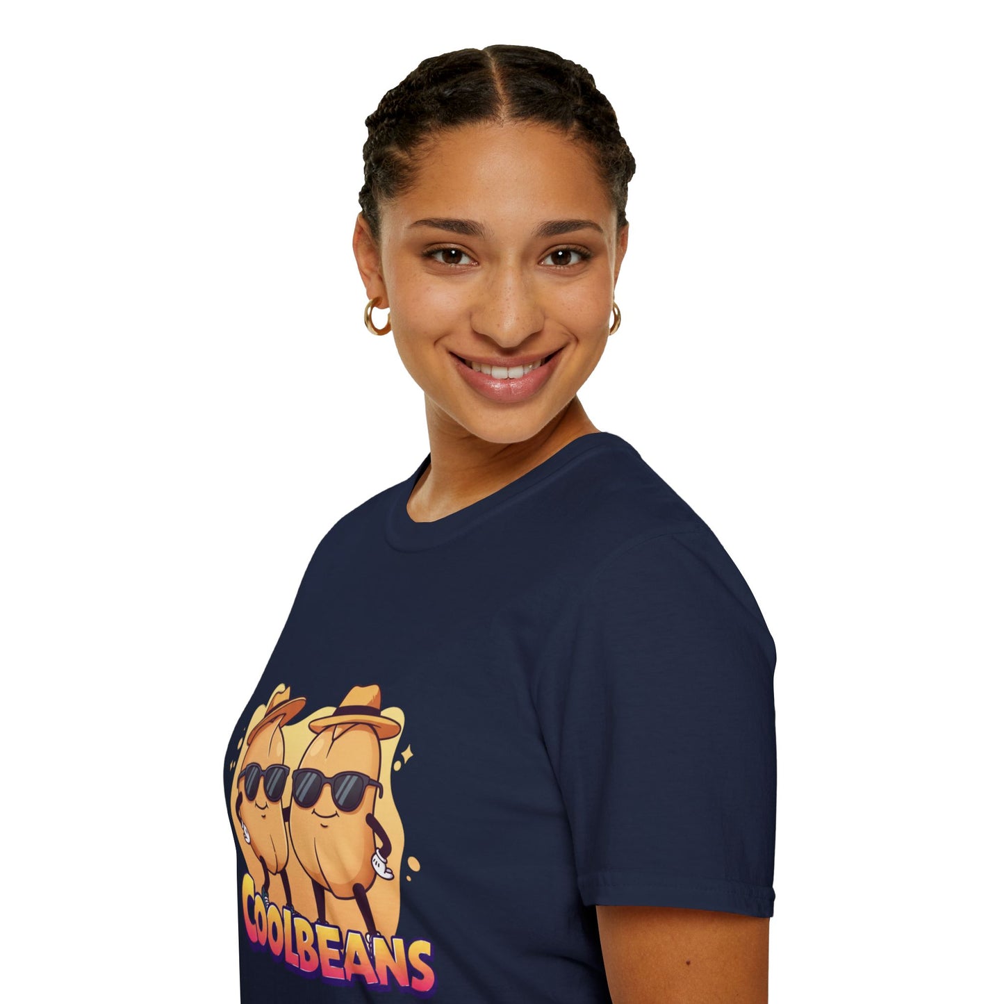 Cool Beans T-Shirt - Two Cooler-Than-Cool Beans With Sunglasses, Quirky Food-Pun Gift Tee for Him, Her or Besties - Perfect Humor and Style