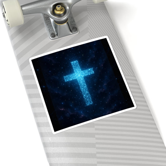 Bioluminescent Sticker Christian Decor Cross Decal Spiritual Decoration Inspirational Decor