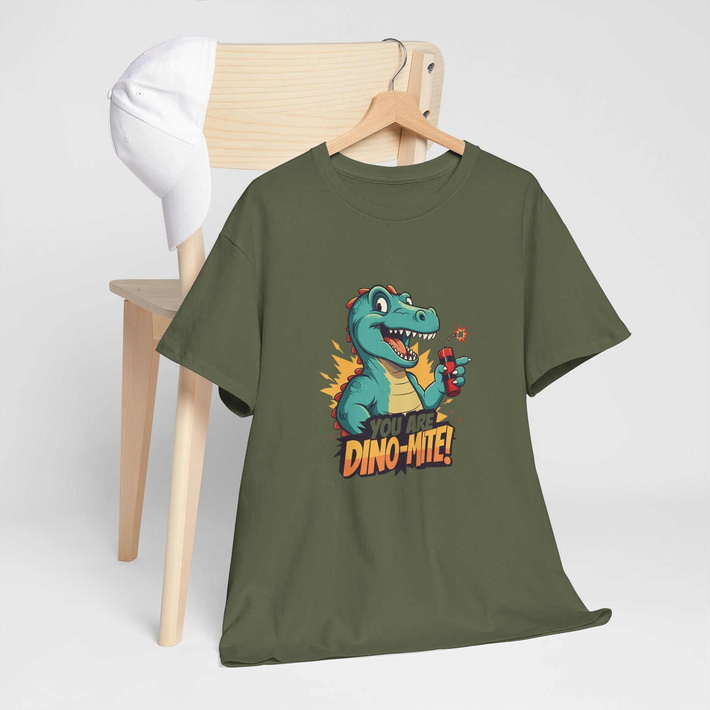 You Are Dino-Mite T-Shirt – Funny Dinosaur Graphic Tee | Cute T-Rex Shirt for Kids & Adults | Unisex Dino Lover Gift | Explosion Design