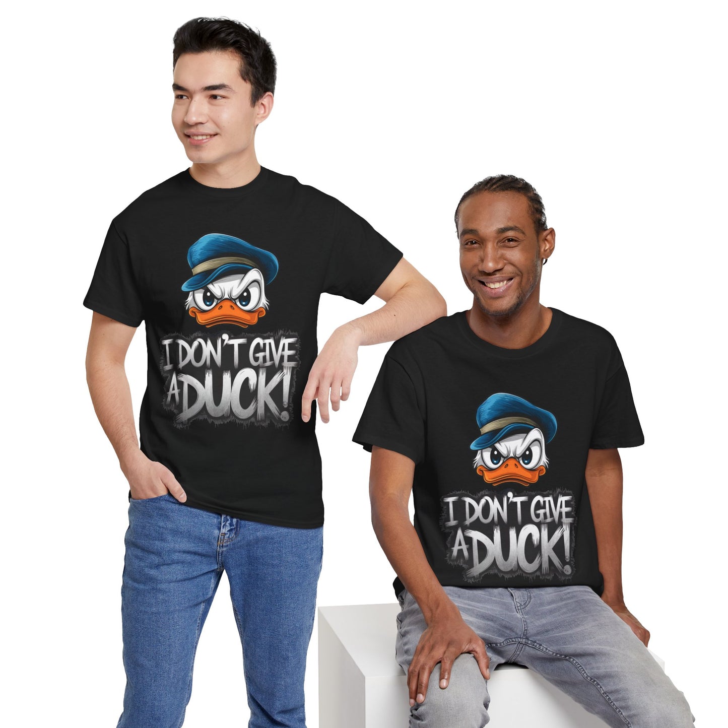 I Don’t Give a Duck Shirt – Funny Grumpy Duck Tee – Sarcastic Animal Graphic Shirt – Unisex Gift for Duck Lovers & Meme Fans