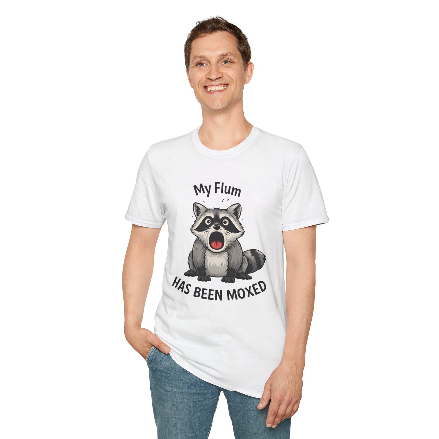 My Flum Has Been Moxed Shirt, Funny Raccoon T Shirt, Flummoxed Word Play Tee, Cute Shocked Raccoon Graphic Tee, Sarcastic Humor Shirt Gift