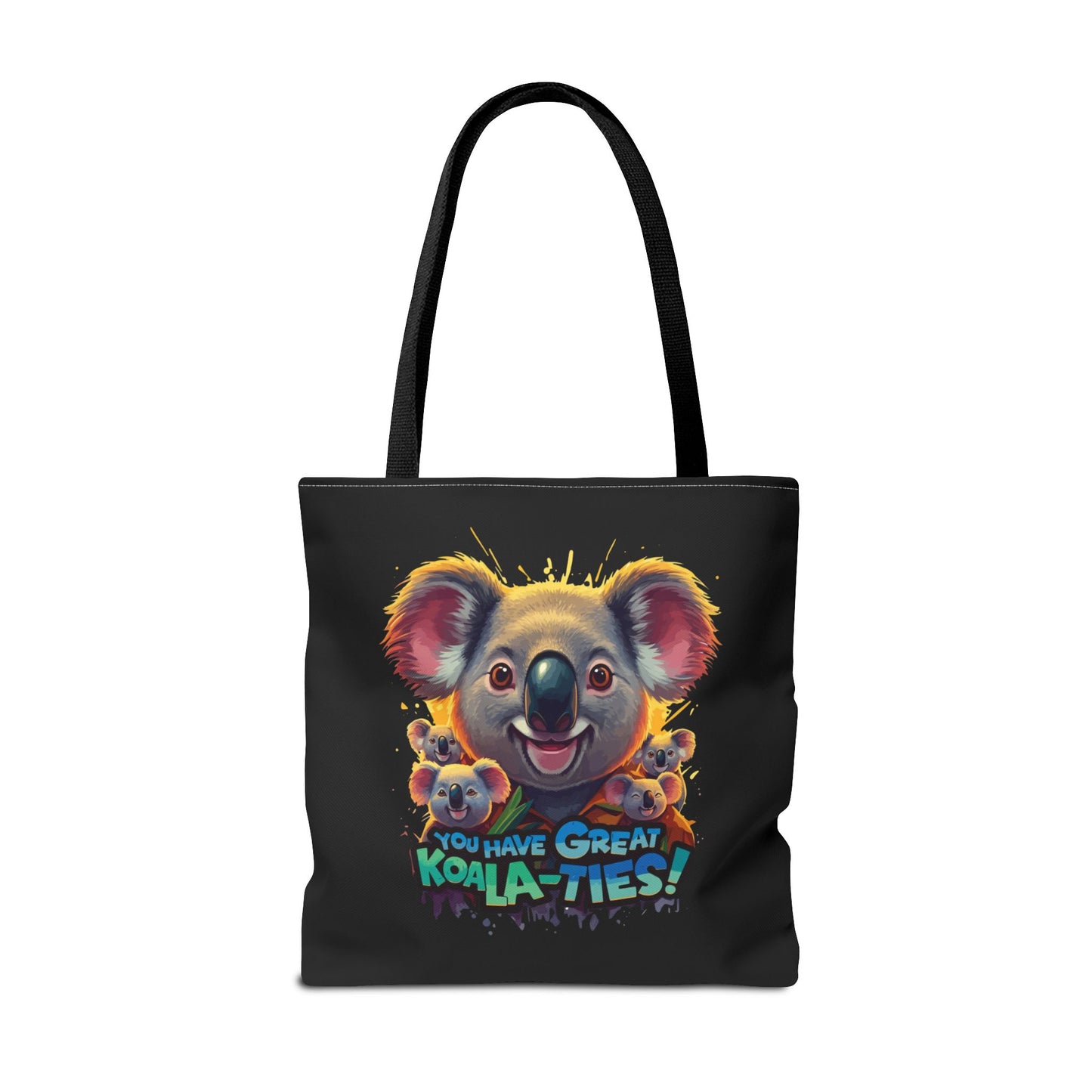 Koala Tote Bag – Funny Animal Pun Bag with Cute Koala Design – Reusable Grocery, Beach, or Everyday Carry Bag – Gift for Koala Lovers
