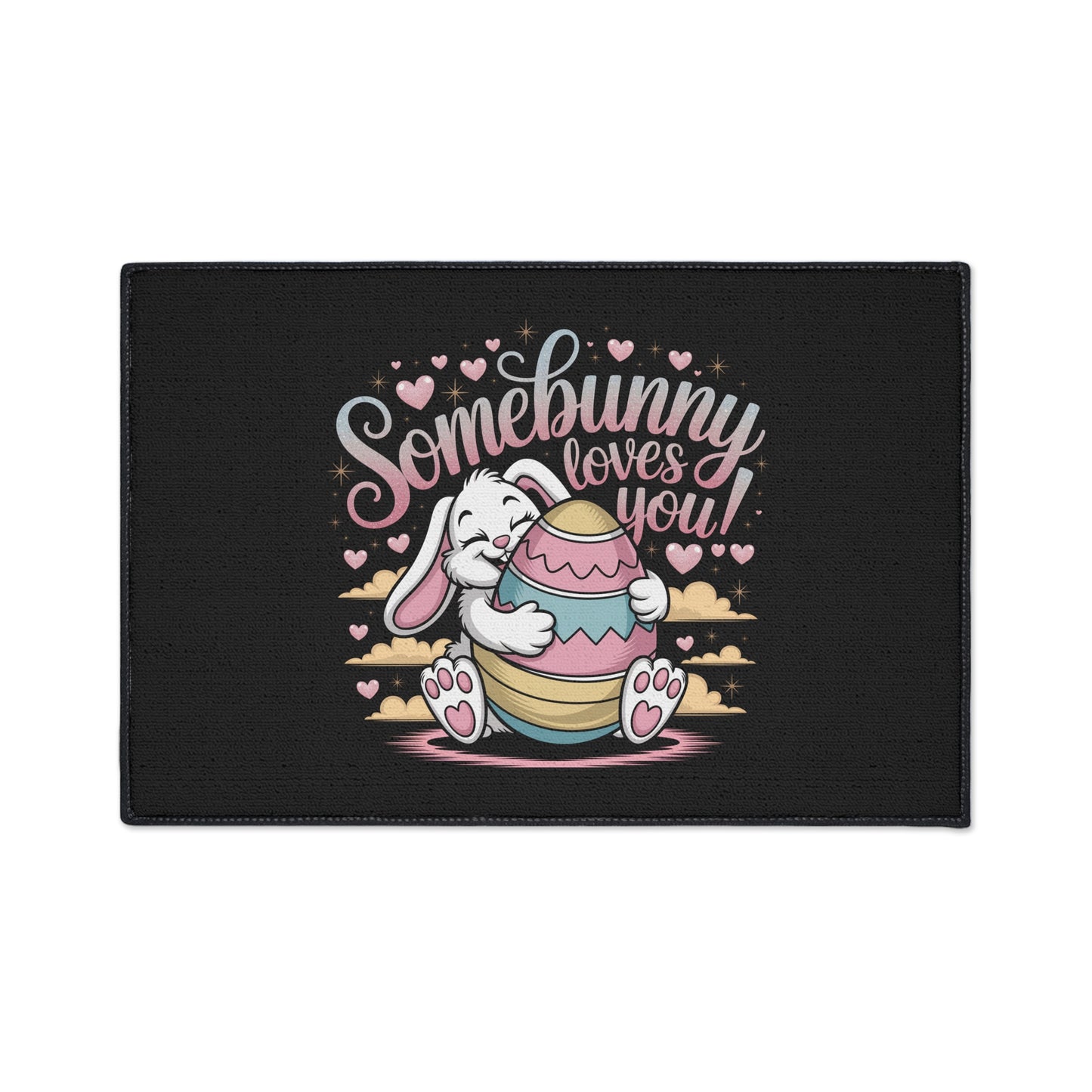 Floor Mat Somebunny Loves You Easter Bunny Welcome Mat Easter Door Mat