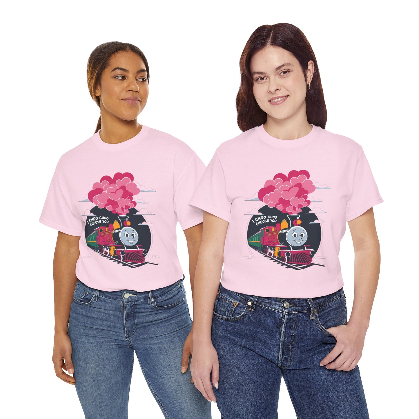I Choo Choo Choose You Shirt, Cute Train Valentine Tee, Funny Love Graphic TShirt, Romantic Gift For Him Her, Valentine Pun Shir