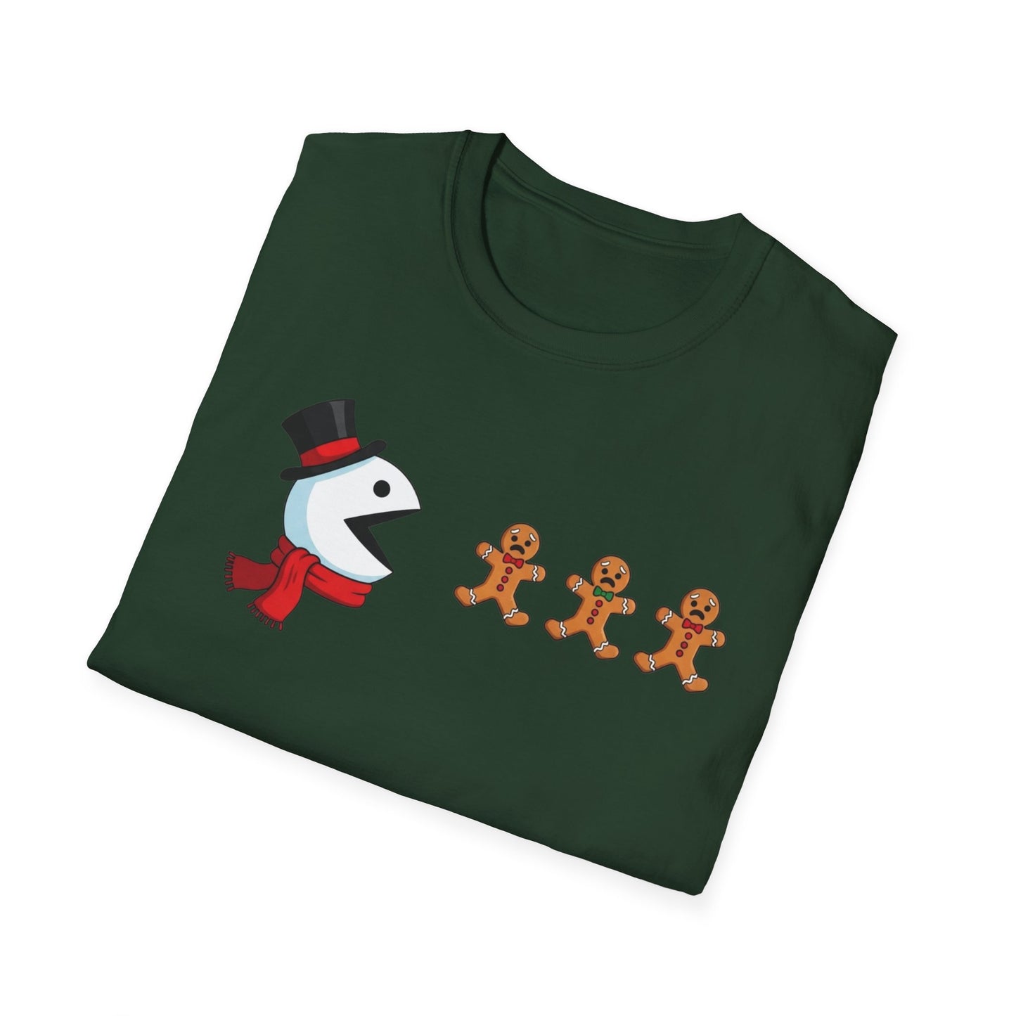 Funny Snowman And Gingerbread T-Shirt, Cute Christmas Tee, Holiday Humor Shirt, Festive Graphic Tee For Men And Women, Winter Gift Idea