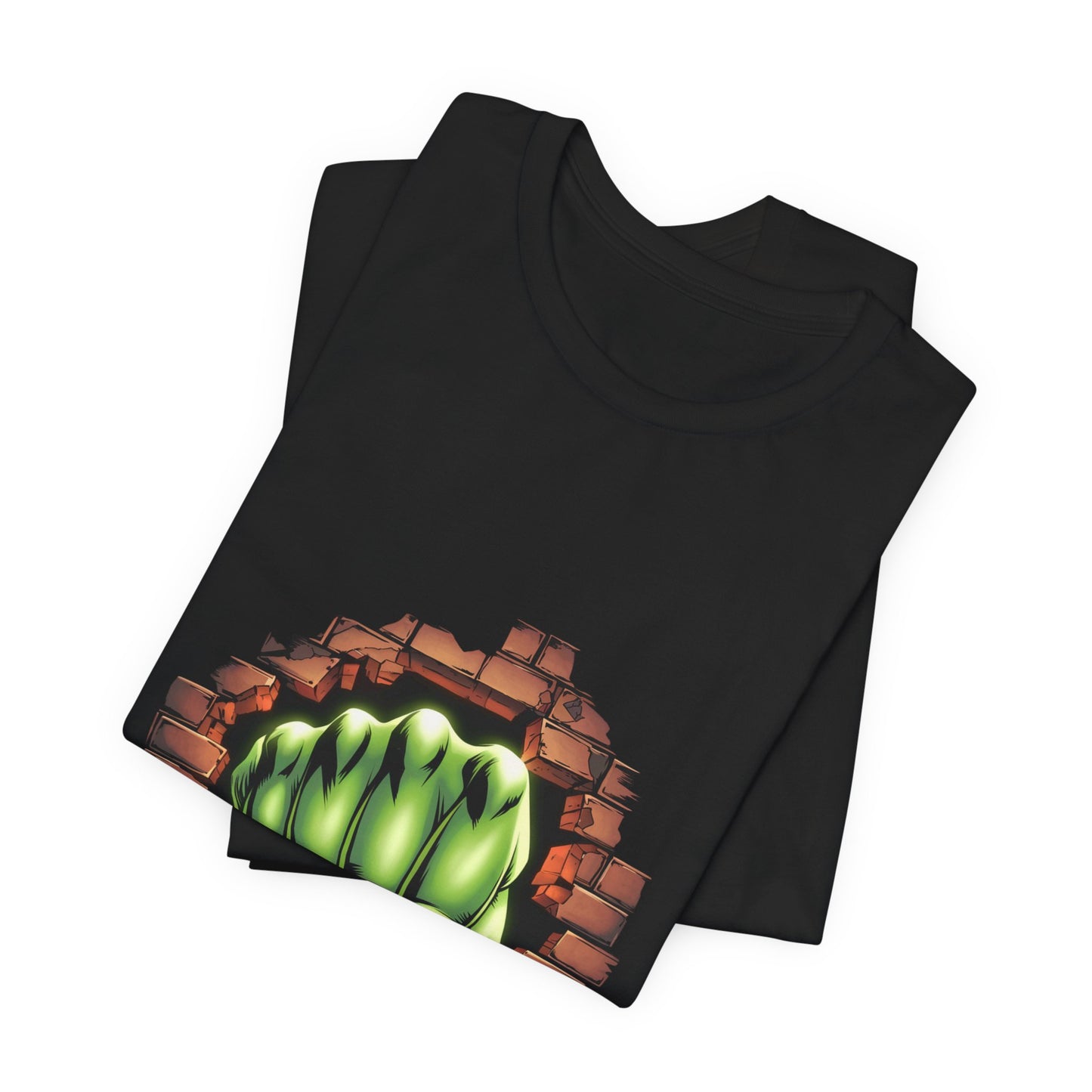 Green Hero Fist Graphic Tee – Superhero Shirt, Comic Pop Art, Gamer Gift, Y2K Dopamine Aesthetic, Funny Nerd Fashion, Unisex T‑shirt
