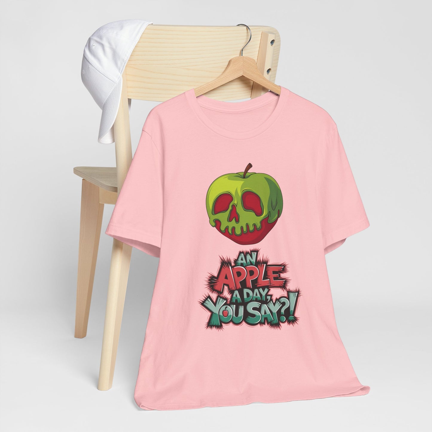 Funny Apple Skull Shirt – An Apple A Day You Say? – Grunge Fruit Tee – Y2K Nostalgia T‑Shirt – Gift for Fruit Lovers