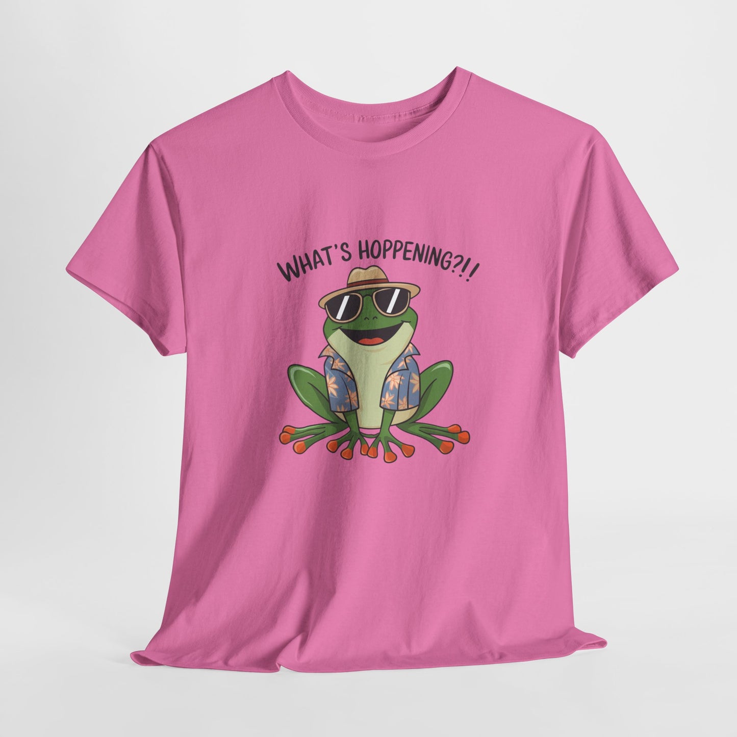 Funny Frog Shirt | What’s Hoppening T-Shirt | Cool Frog Graphic Tee | Amphibian Dad Joke Shirt | Cottagecore Animal Lover Gift