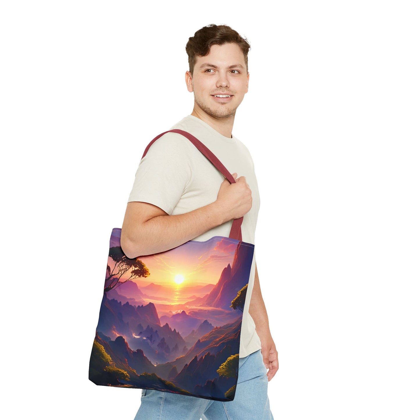 Sunset Landscape Tote Bag