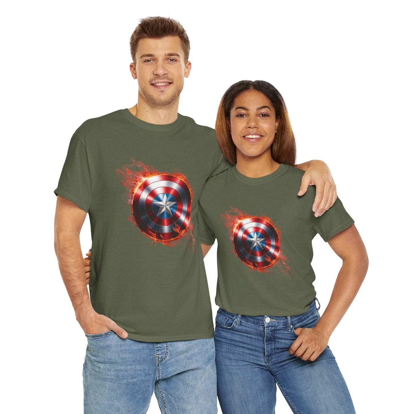 Captain America Flame Tee