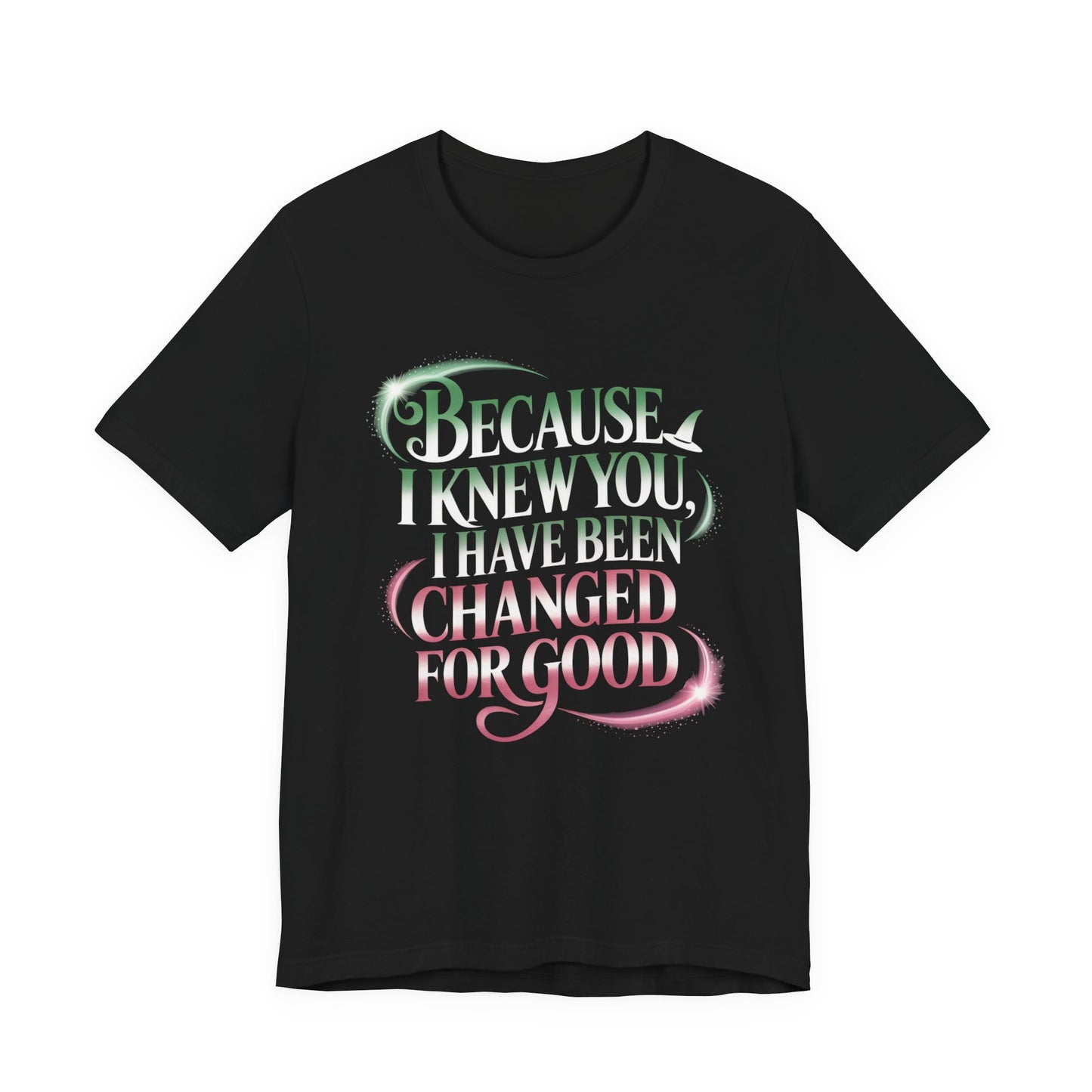 Because I Knew You Changed For Good T-Shirt, Friendship Quote Tee, Musical Theater Gift, Best Friend Matching Shirt, Inspirational Top