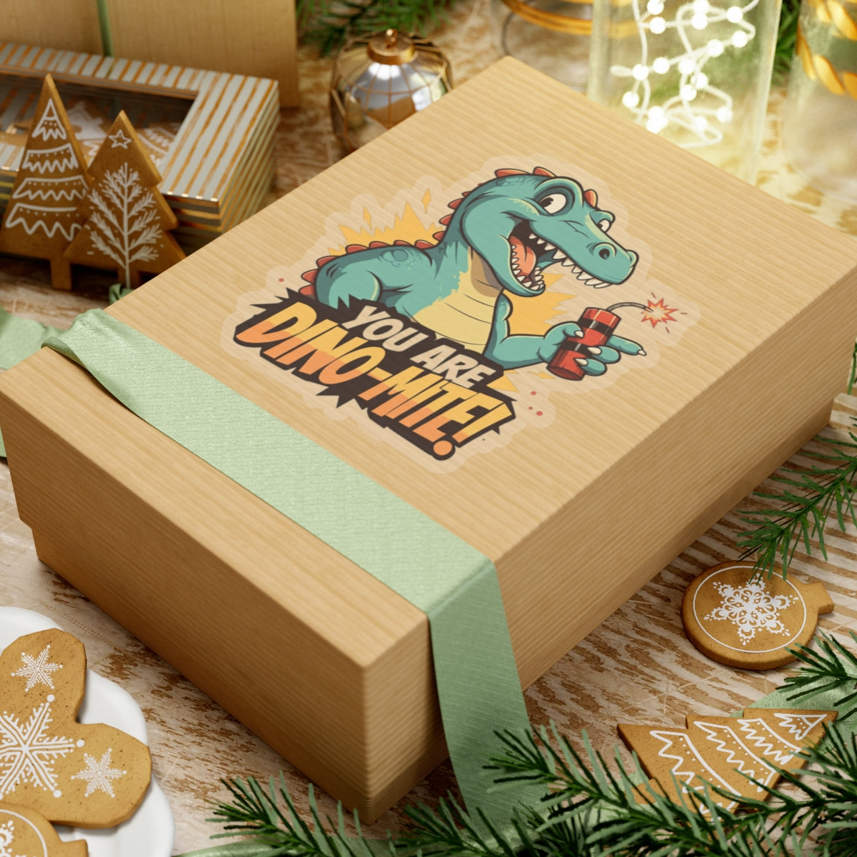 You Are Dino-Mite Kiss-Cut Sticker