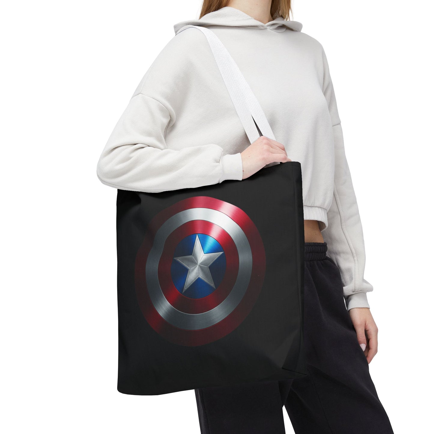 Heroic Shield Tote Bag - Stylish Marvel-Inspired Carryall for Fans
