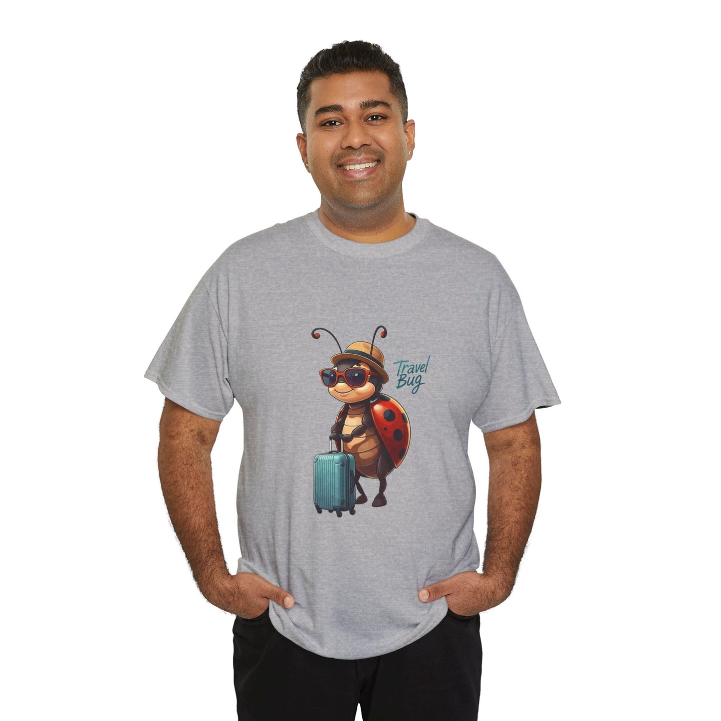Travel Bug T-Shirt – Cute Ladybug Travel Tee | Funny Wanderlust Shirt for Travel Lovers | Unisex Graphic Tee Gift for Adventurers