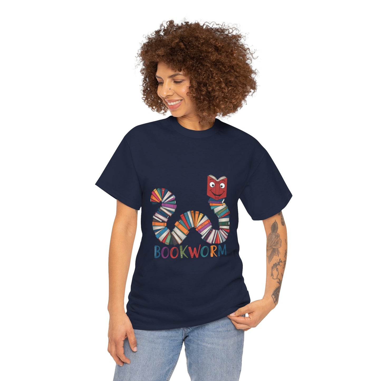 Cute Bookworm Shirt – Funny Reading Lover Tee – Teacher Gift – Kids Book Tee – Unisex Book Nerd Shirt – Book Club Graphic T-Shirt