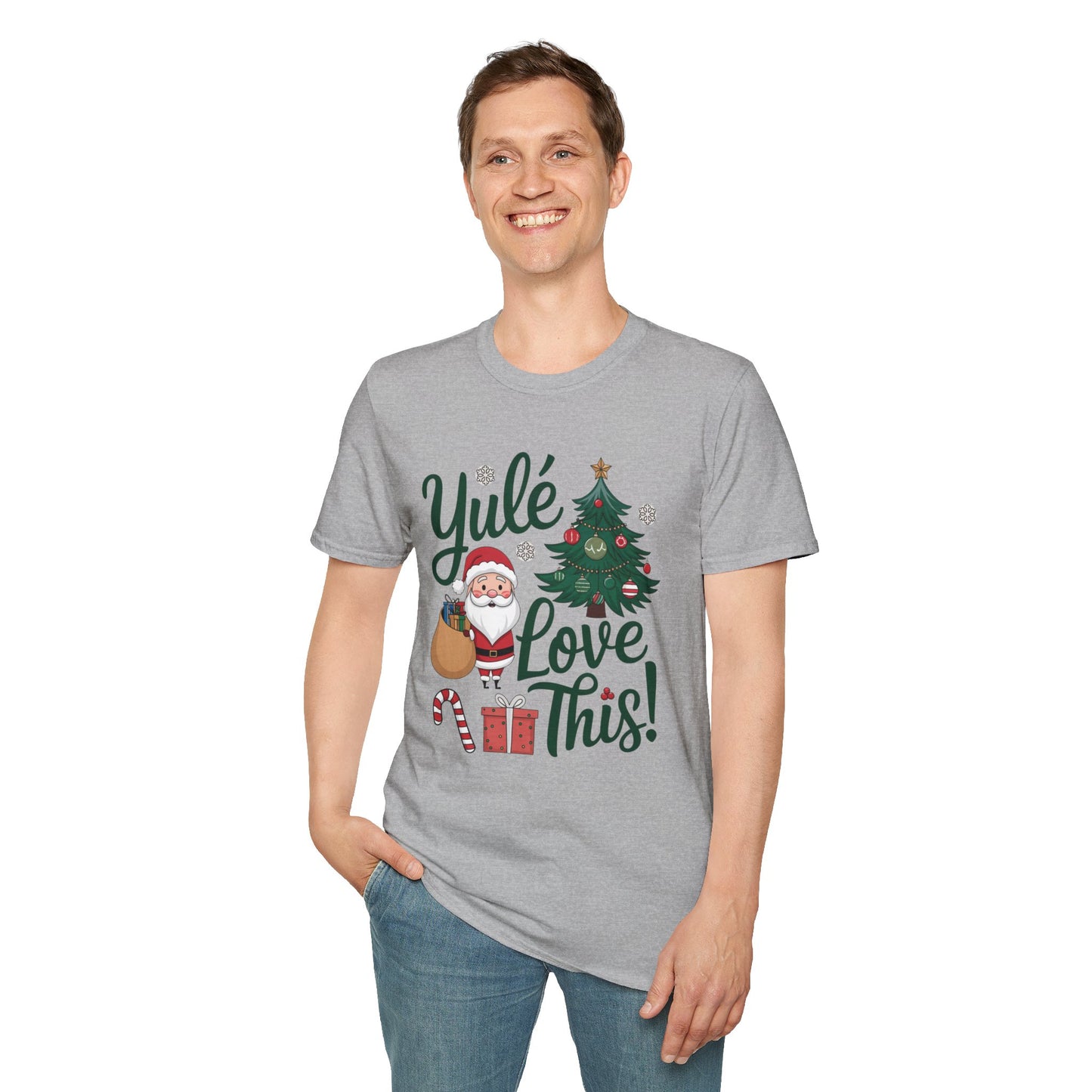 Yulé Love This Christmas T-Shirt, Funny Santa Holiday Tee, Cute Pun Xmas Shirt, Festive Unisex Top, Fun Gift For Friends And Family