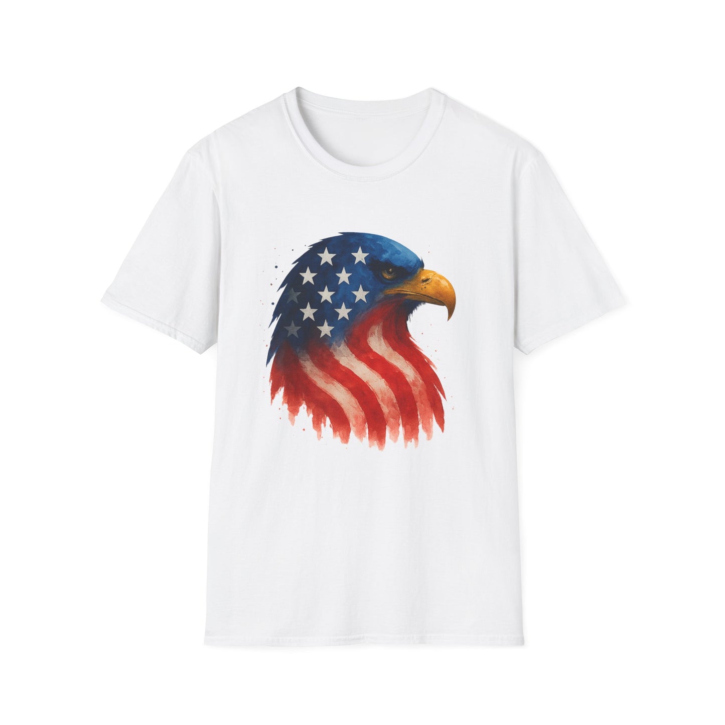 American Flag Eagle Shirt - 4th of July Patriotic Tee - USA Freedom T-Shirt - Independence Day Shirt - Bald Eagle Graphic Tee