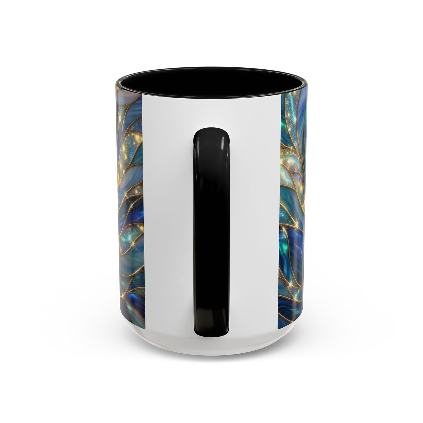 Orca Coffee Mug, Killer Whale Mug, Stained Glass Orca Art Mug, Ocean Animal Coffee Cup, Marine Life Gift, 11oz 15oz Ceramic Mug