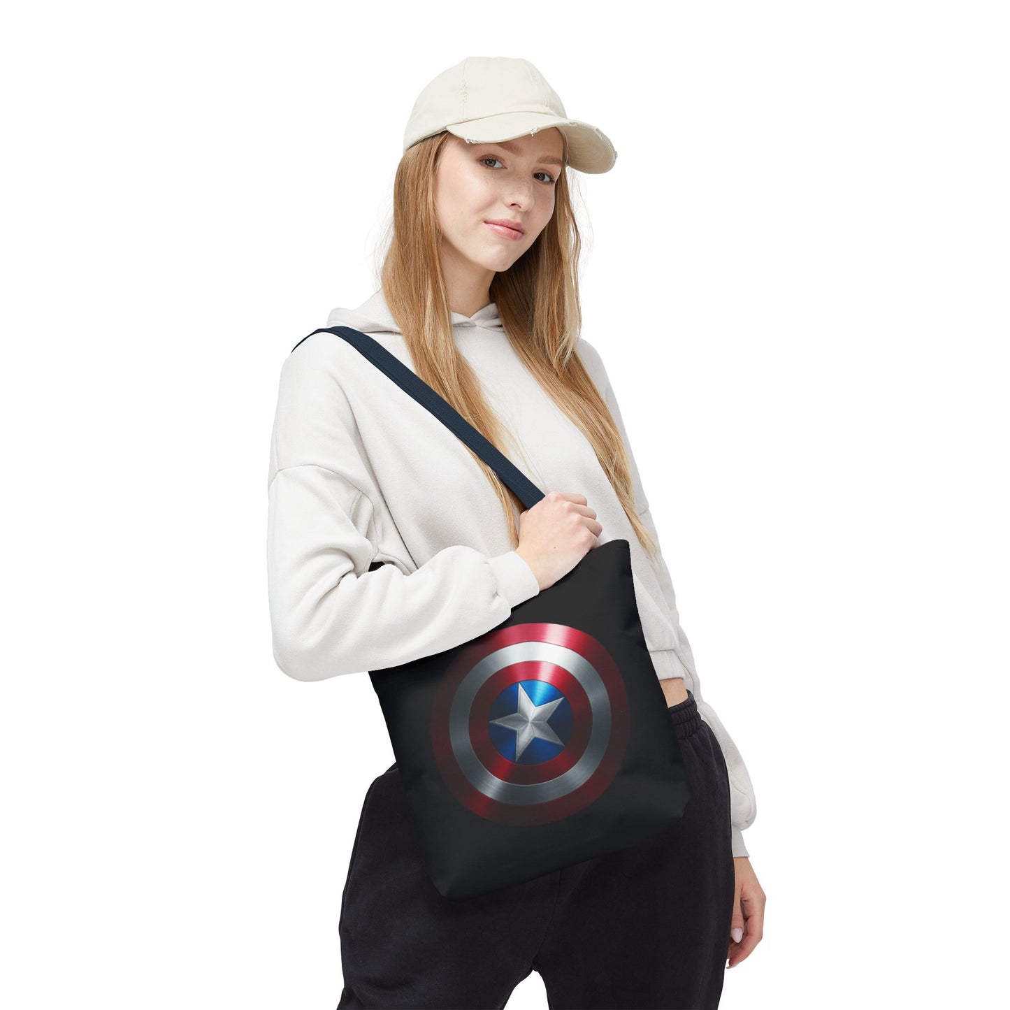 Heroic Shield Tote Bag - Stylish Marvel-Inspired Carryall for Fans