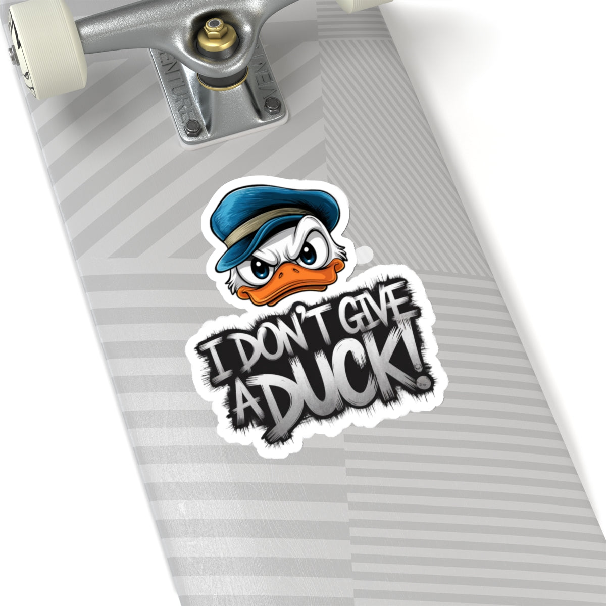 I Don't Give a Duck Angry Duck Sticker