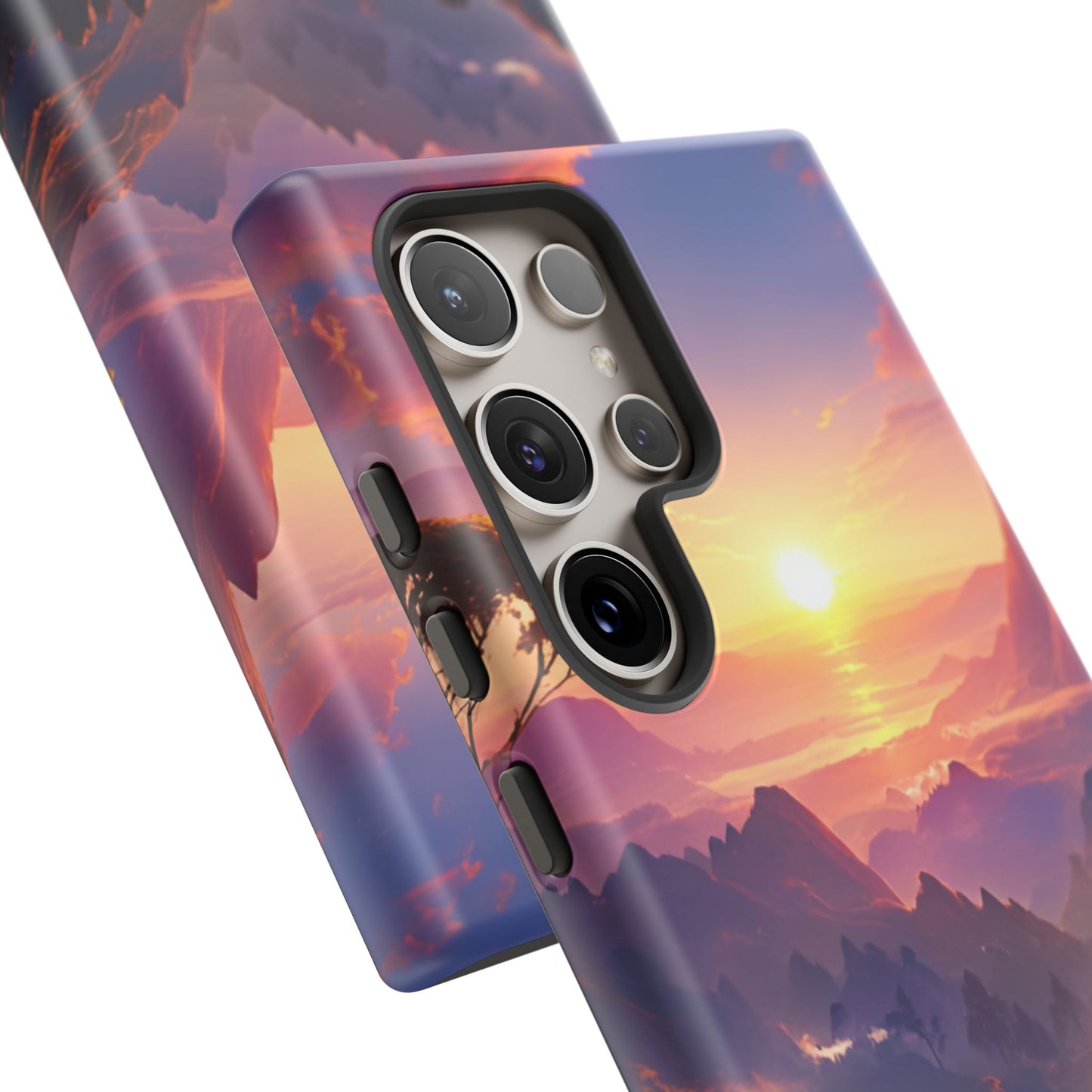 Samsung Tough Case Sunset Landscape Illustration