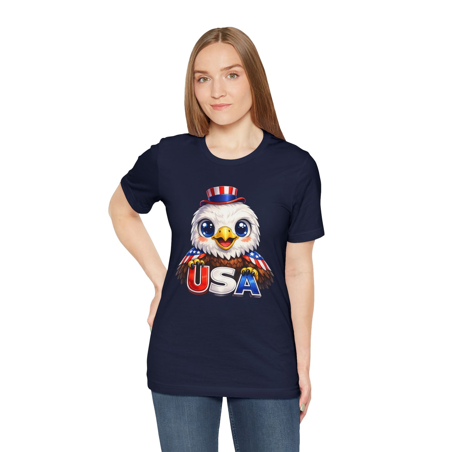 Cute USA Eagle Shirt, Patriotic Eagle T Shirt, Fourth Of July Shirt, American Flag Eagle Tee, Freedom Graphic Shirt, USA Pride Top
