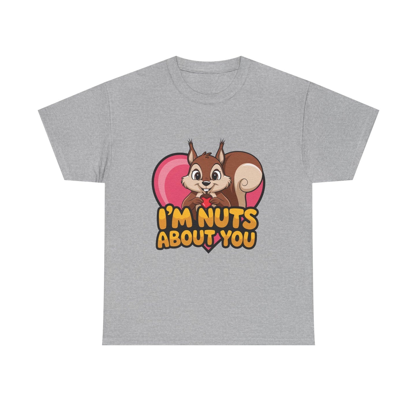I’m Nuts About You Shirt, Funny Valentine Shirt, Squirrel Love T Shirt, Cute Animal Pun Tee, Valentine Gift For Him Her