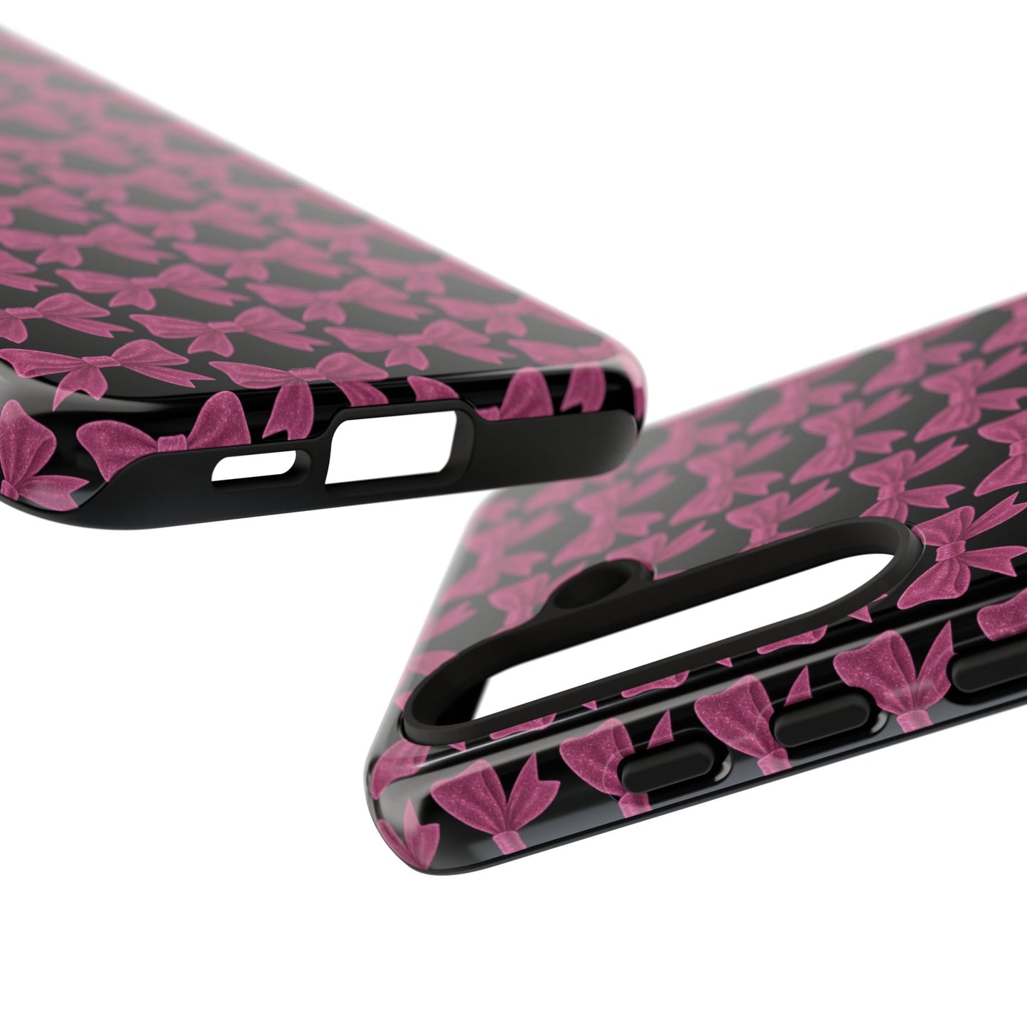 Pink Bow Samsung Case Coquette Aesthetic Phone Cover Cute Girly Phone Case Glossy Y2K Accessory Kawaii Samsung Case Gift