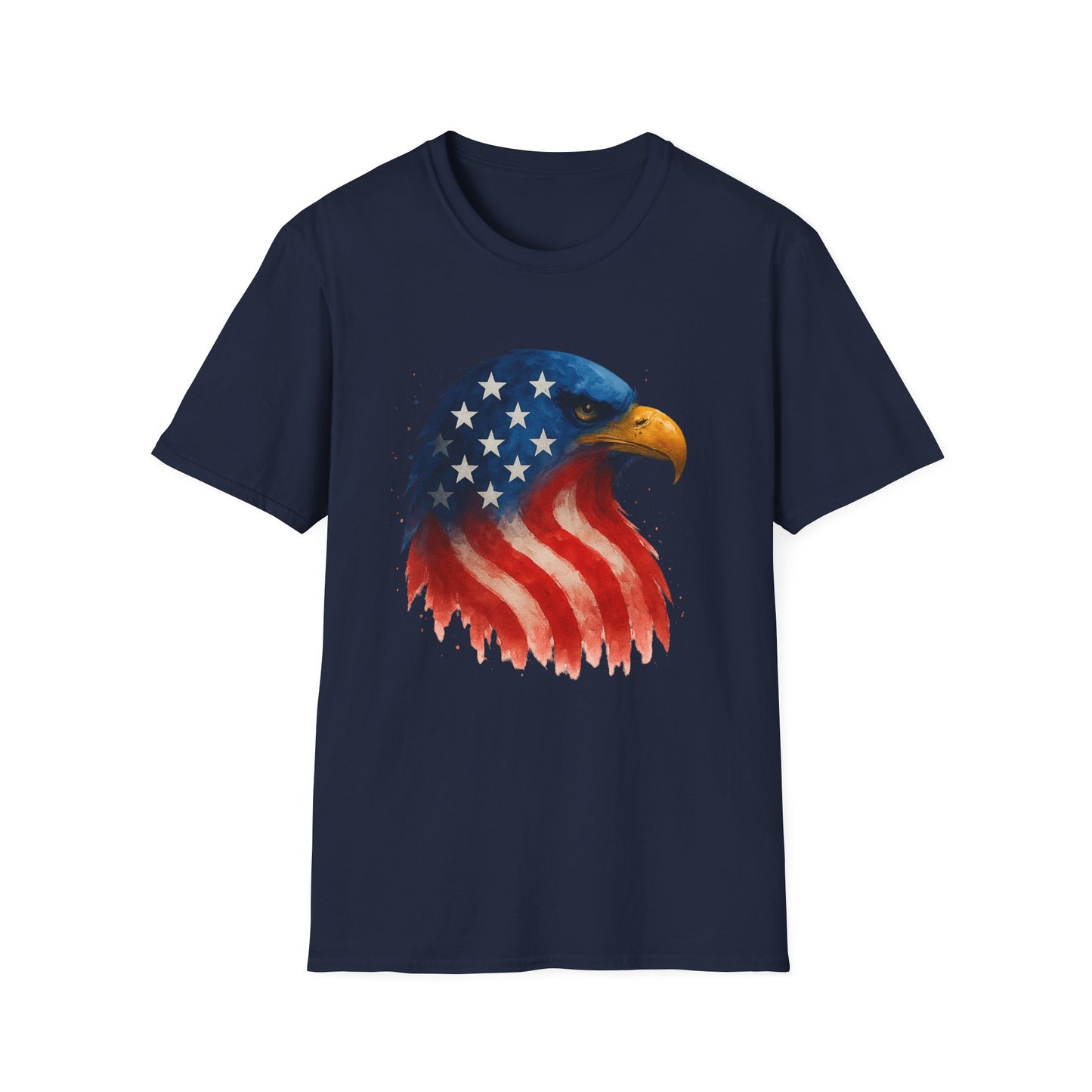 American Flag Eagle Shirt - 4th of July Patriotic Tee - USA Freedom T-Shirt - Independence Day Shirt - Bald Eagle Graphic Tee