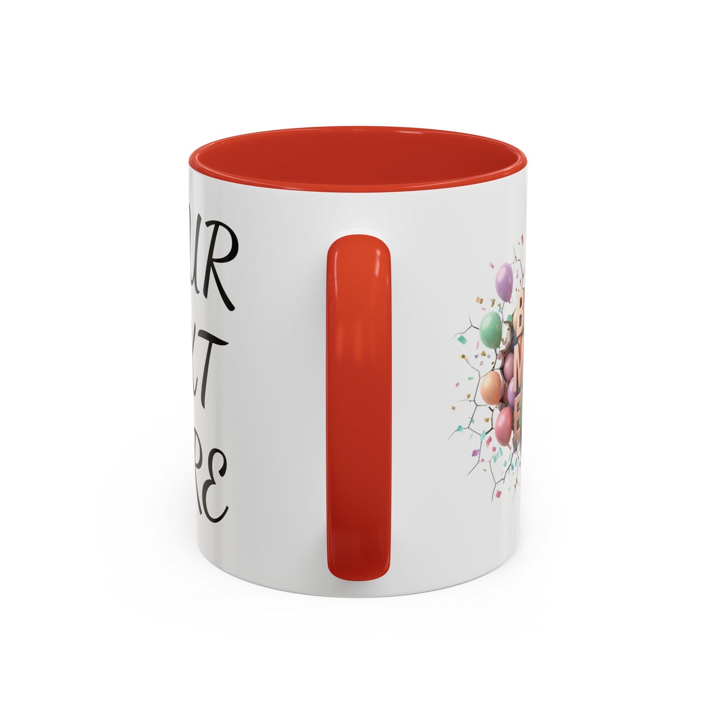 Personalized Mom Mug, Best Mom Ever Gift, Custom Name Coffee Cup, 3D Balloon Design, Mothers Day Gift, New Mom Gift 2025, Custom Mug