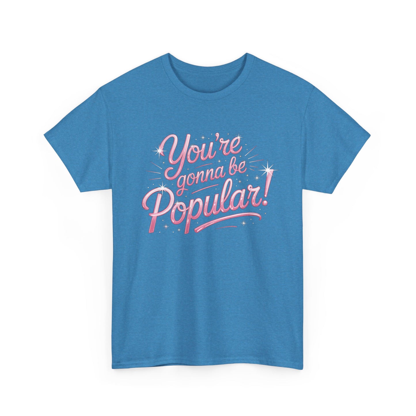 You’re Gonna Be Popular Wicked Musical Tee – Broadway Quote Shirt – Funny Retro Typography T-Shirt for Theatre Fans & Musical Lovers