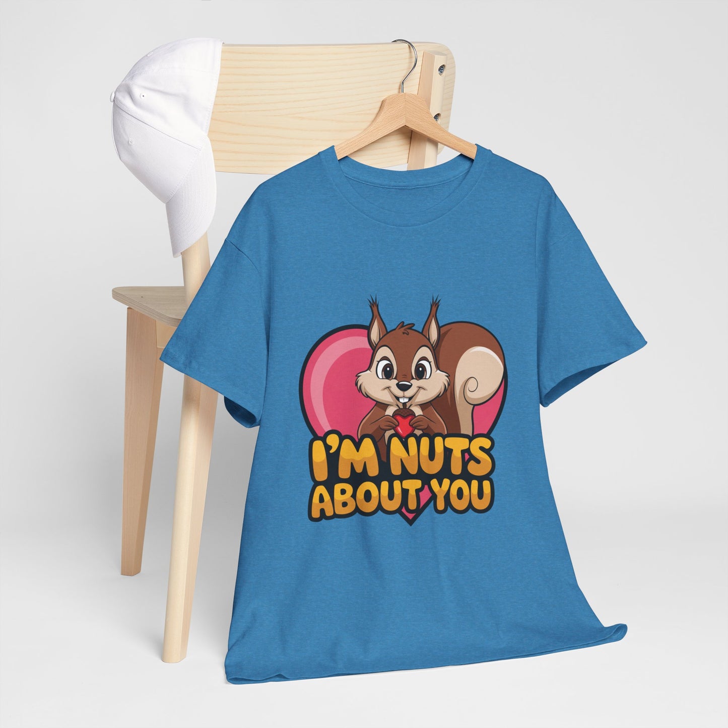 I’m Nuts About You Shirt, Funny Valentine Shirt, Squirrel Love T Shirt, Cute Animal Pun Tee, Valentine Gift For Him Her