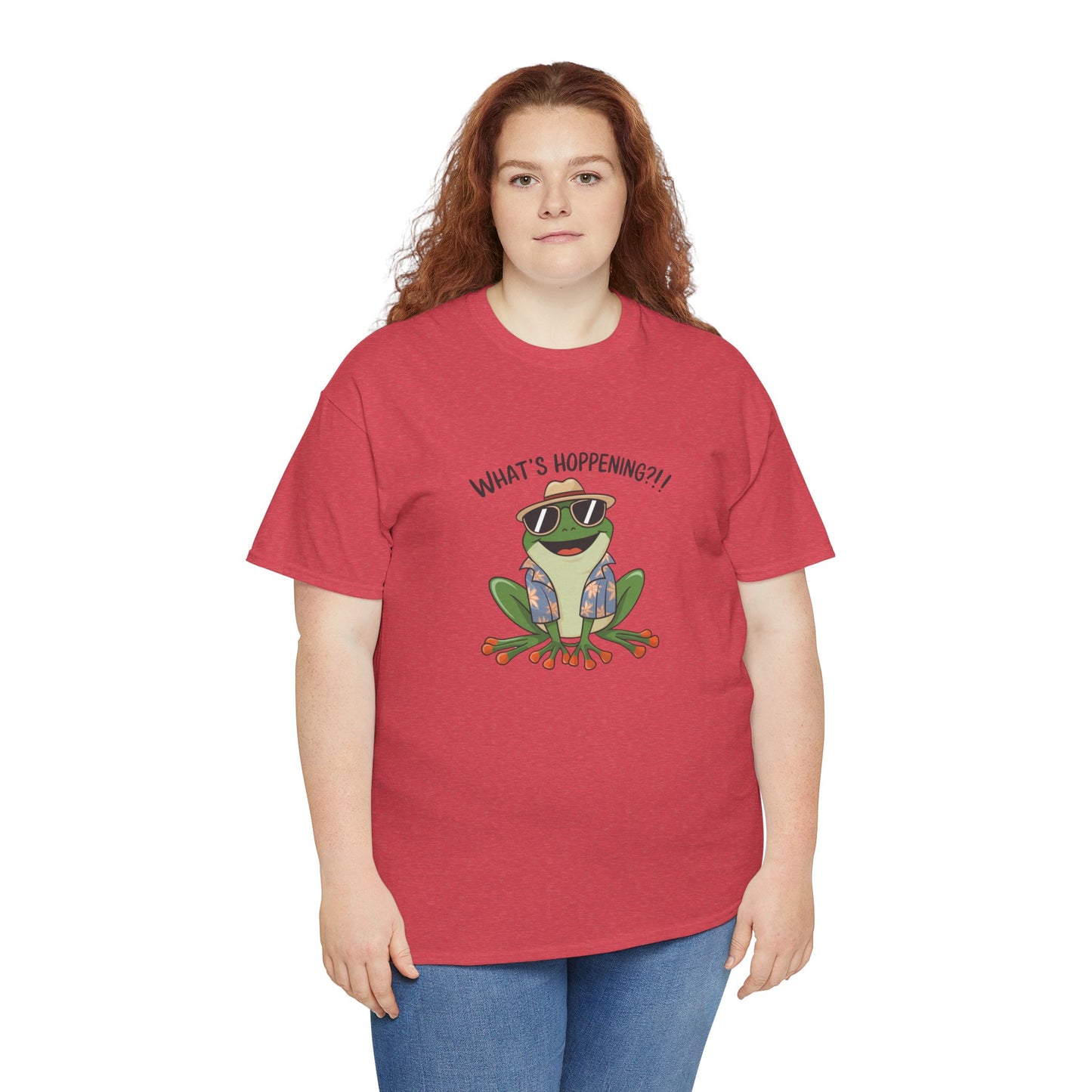 Funny Frog Shirt | What’s Hoppening T-Shirt | Cool Frog Graphic Tee | Amphibian Dad Joke Shirt | Cottagecore Animal Lover Gift