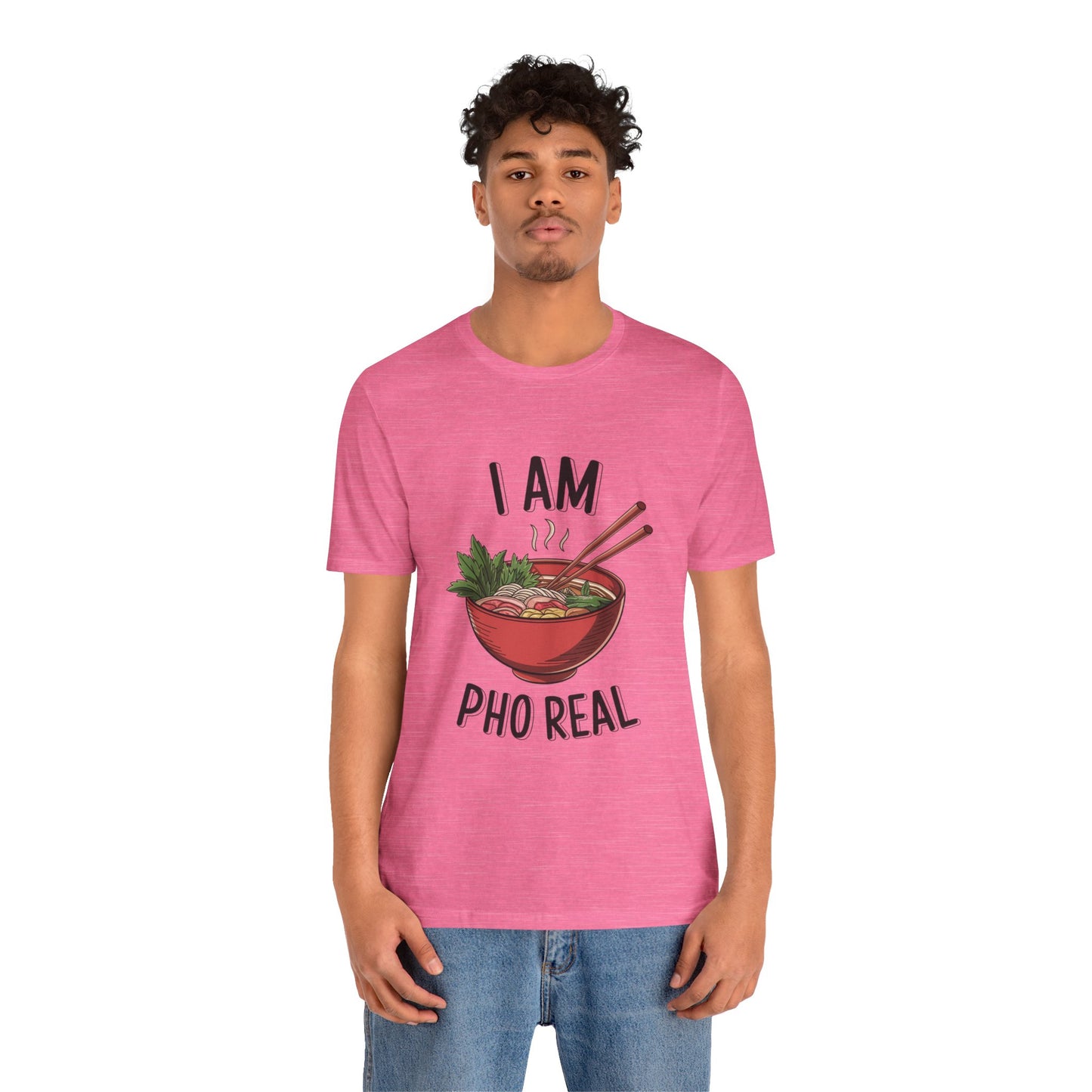 I Am Pho Real T-Shirt | Funny Pho Noodle Bowl Tee, Vietnamese Food Pun Shirt, Ramen & Noodle Lover Gift, Cute Asian Cuisine Graphic Top