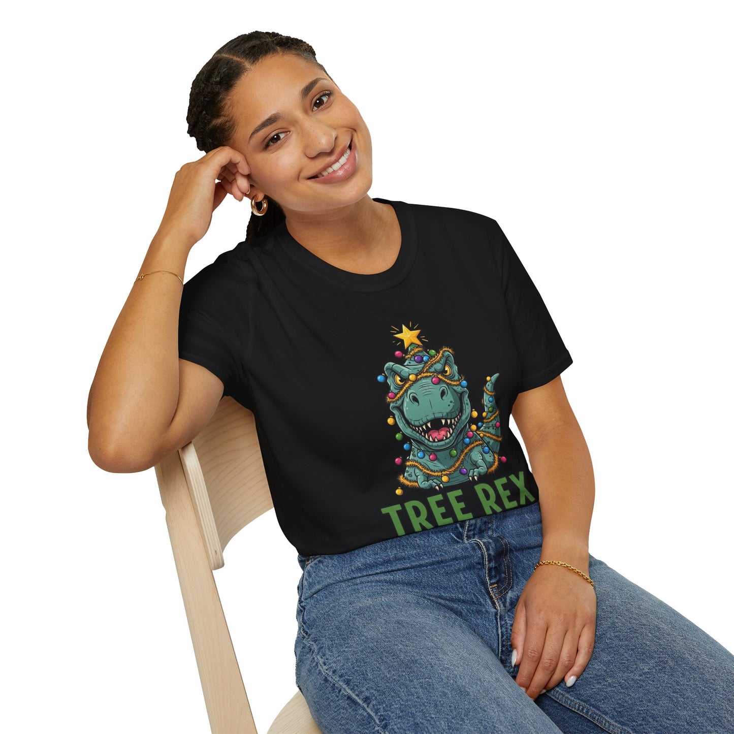 Tree Rex T-Shirt, Dinosaur Christmas Tee, Funny Holiday Dino Shirt, Tree Rex Dinosaur Xmas Graphic Tee, Cute Winter Gift Tee