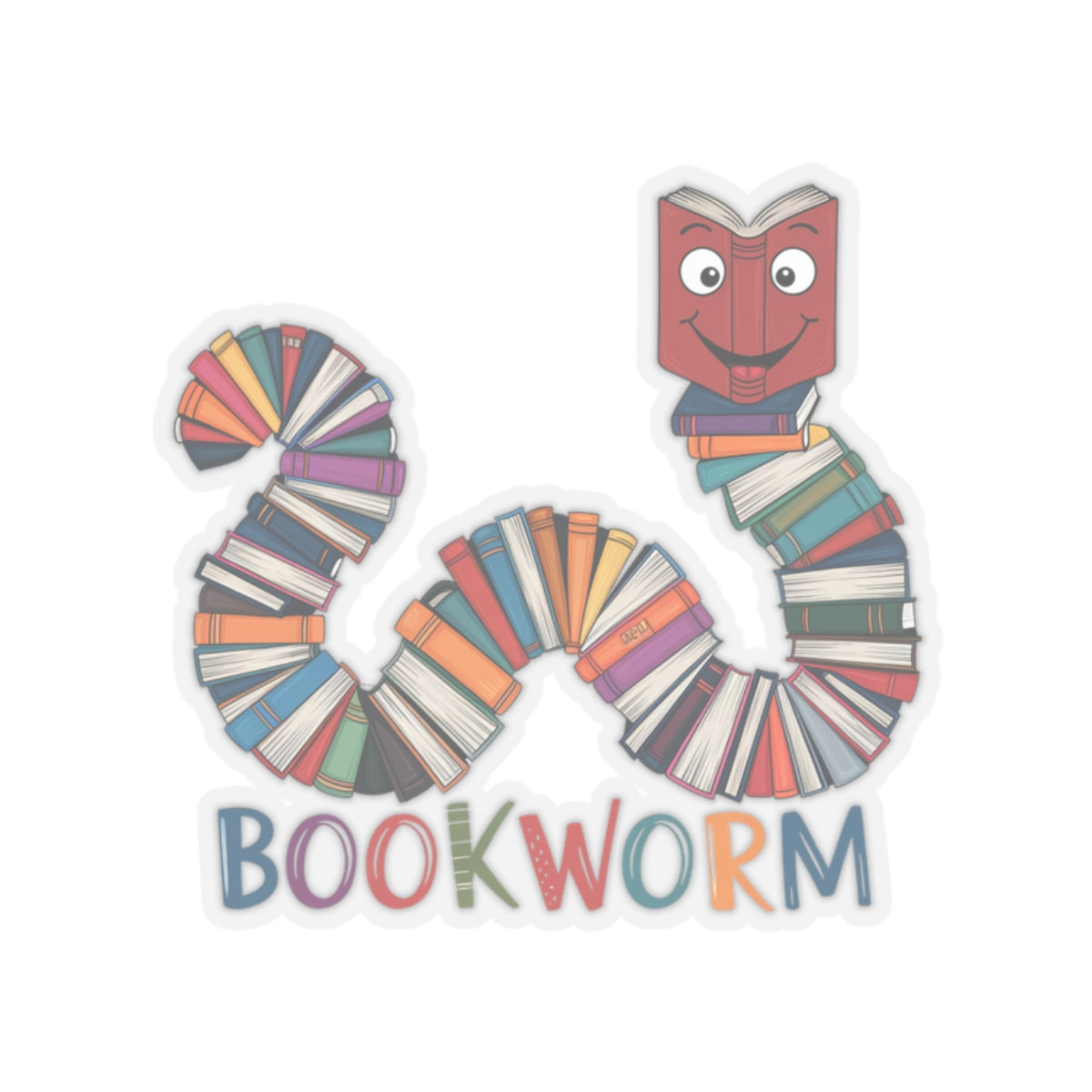 Bookworm Sticker