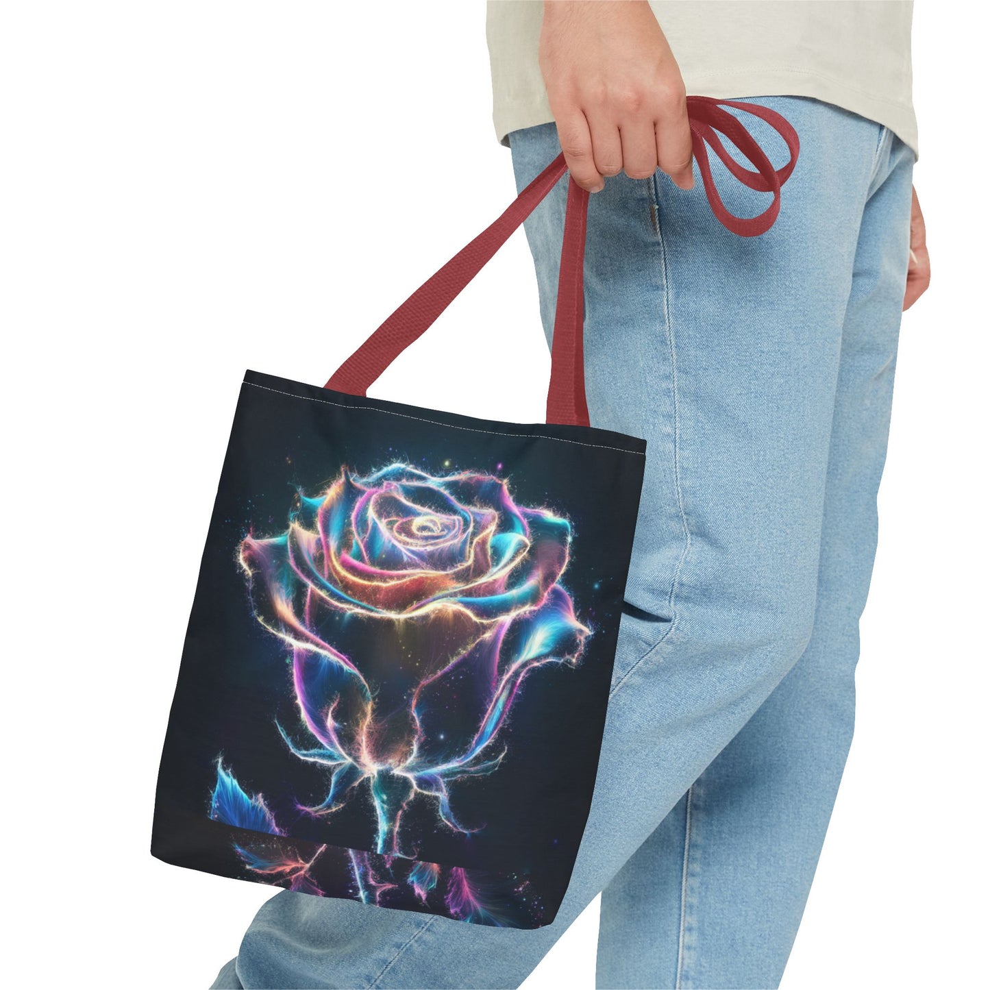 Glowing Rose Tote Bag