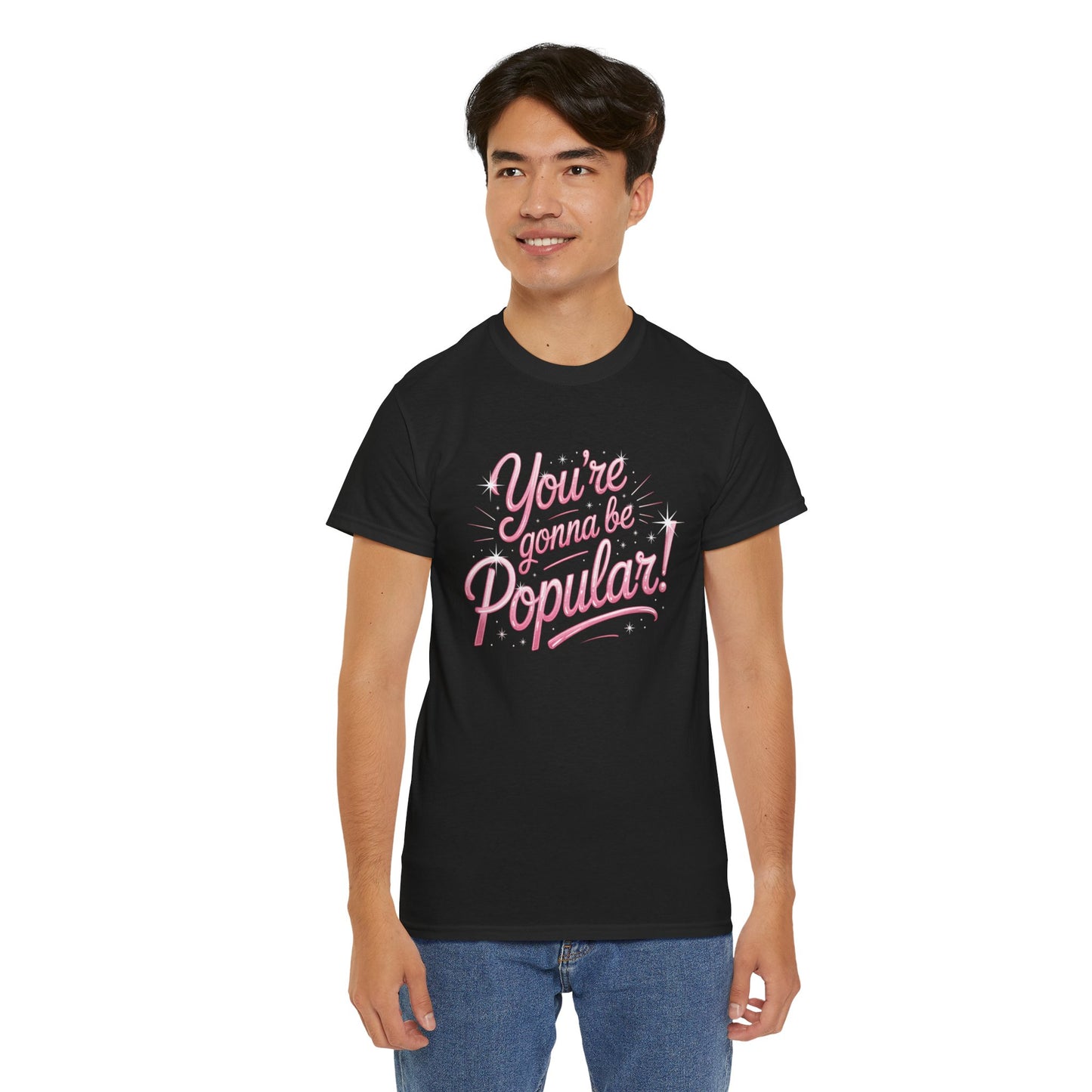 You’re Gonna Be Popular Wicked Musical Tee – Broadway Quote Shirt – Funny Retro Typography T-Shirt for Theatre Fans & Musical Lovers