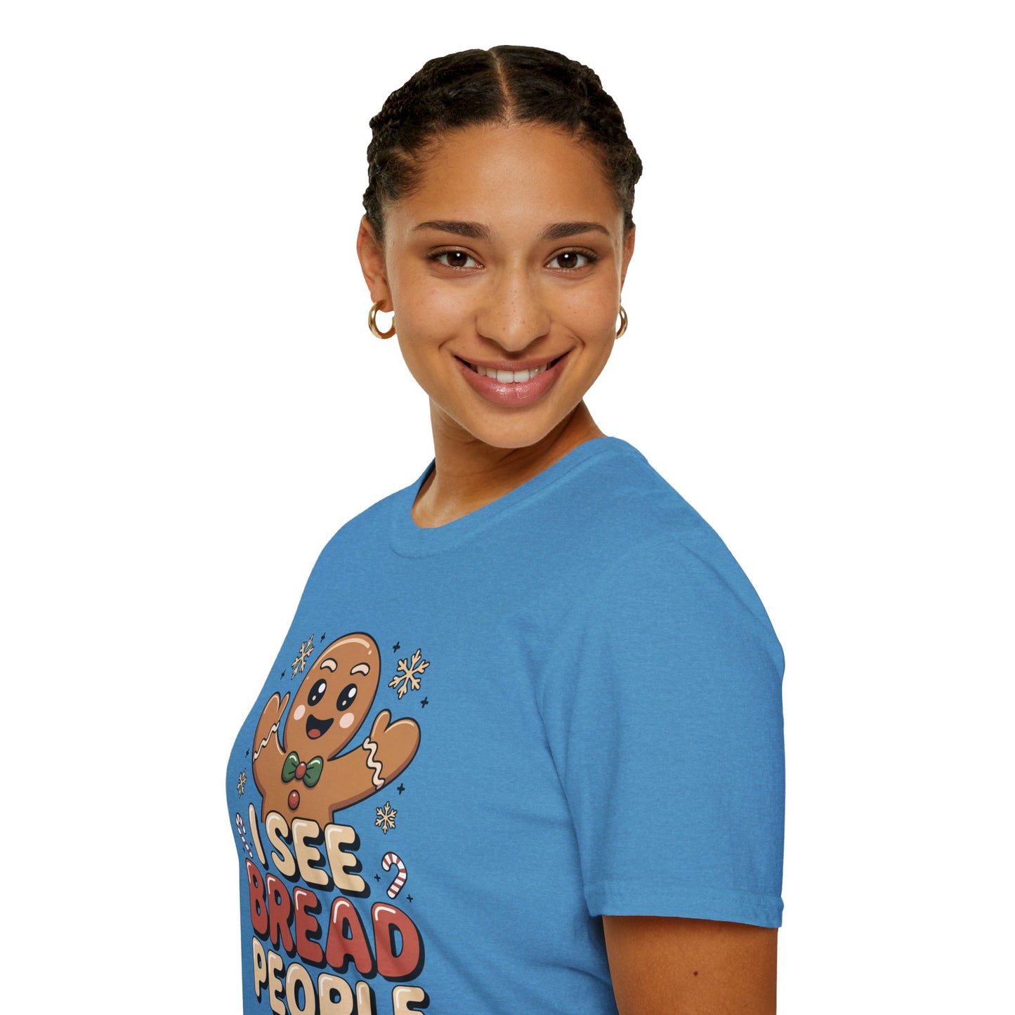 I See Bread People Shirt, Gingerbread Man Christmas Tee, Funny Holiday Baking Shirt, Cute Gingerbread Cookie TShirt, Xmas Humor Shirt, Food Pun Tee