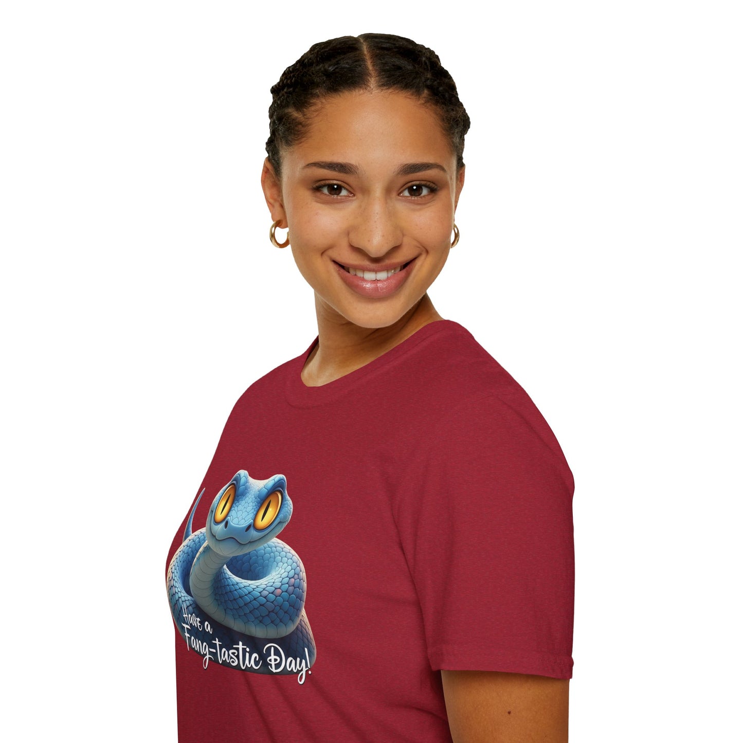 Have A Fang-tastic Day Snake T-Shirt, Funny Reptile Tee, Cute Snake Lover Gift, Animal Pun Shirt, Humor Top For Her Or Him