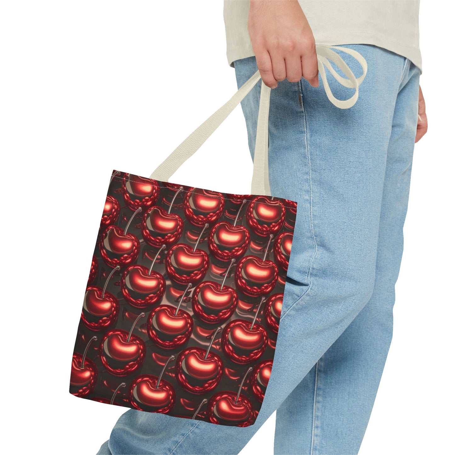 Cherry Tile Tote Bag