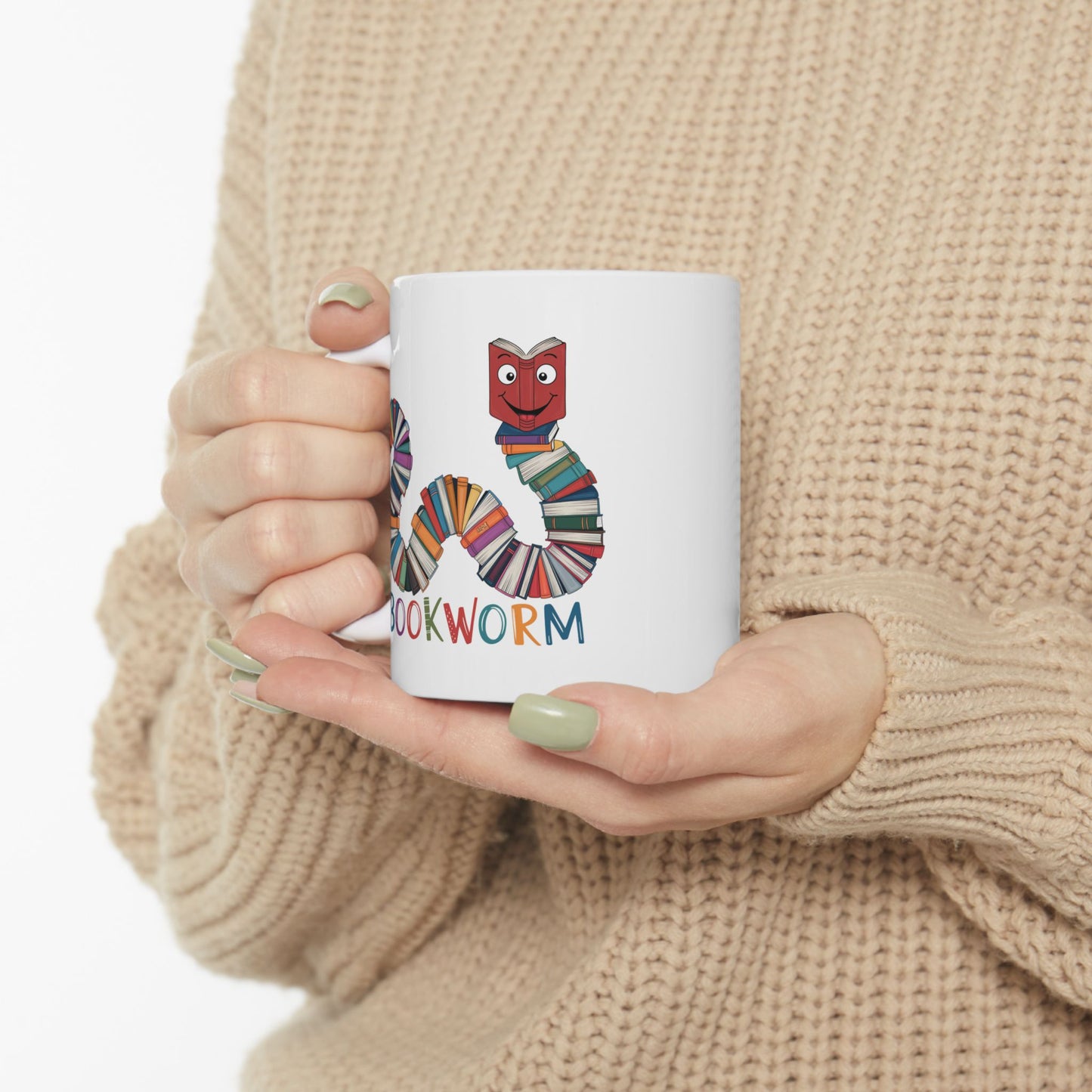 Bookworm Ceramic Mug
