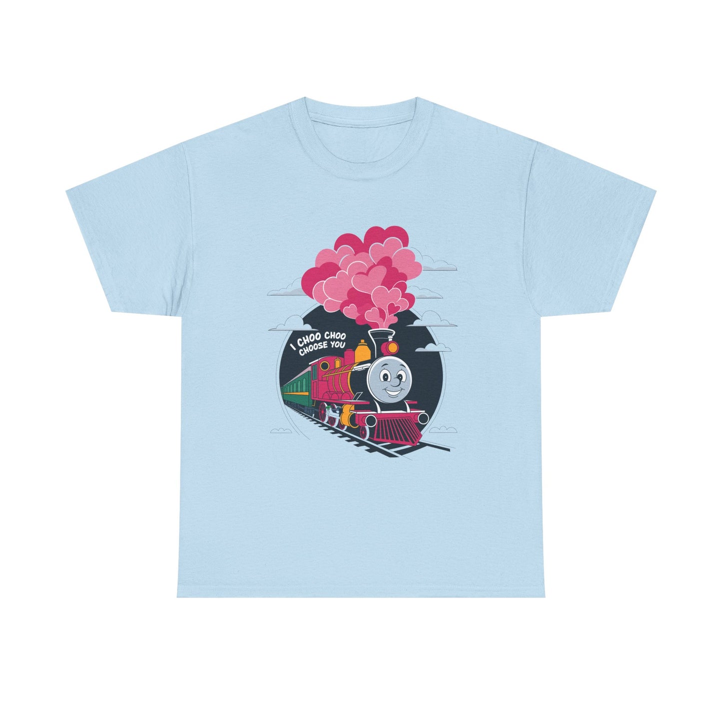 I Choo Choo Choose You Shirt, Cute Train Valentine Tee, Funny Love Graphic TShirt, Romantic Gift For Him Her, Valentine Pun Shir