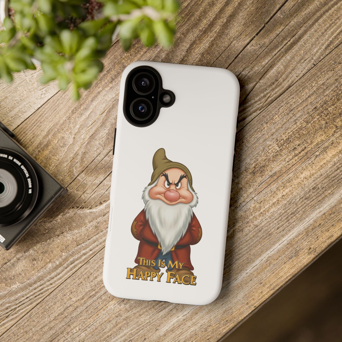 iPhone Case - Grumpy Dwarf 'This is My Happy Face'