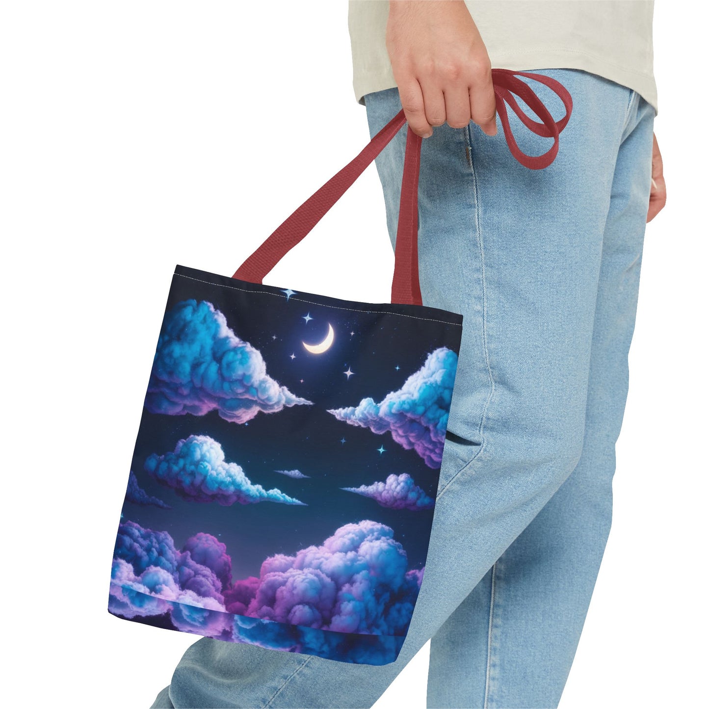 Dreamy Clouds & Moon Tote Bag