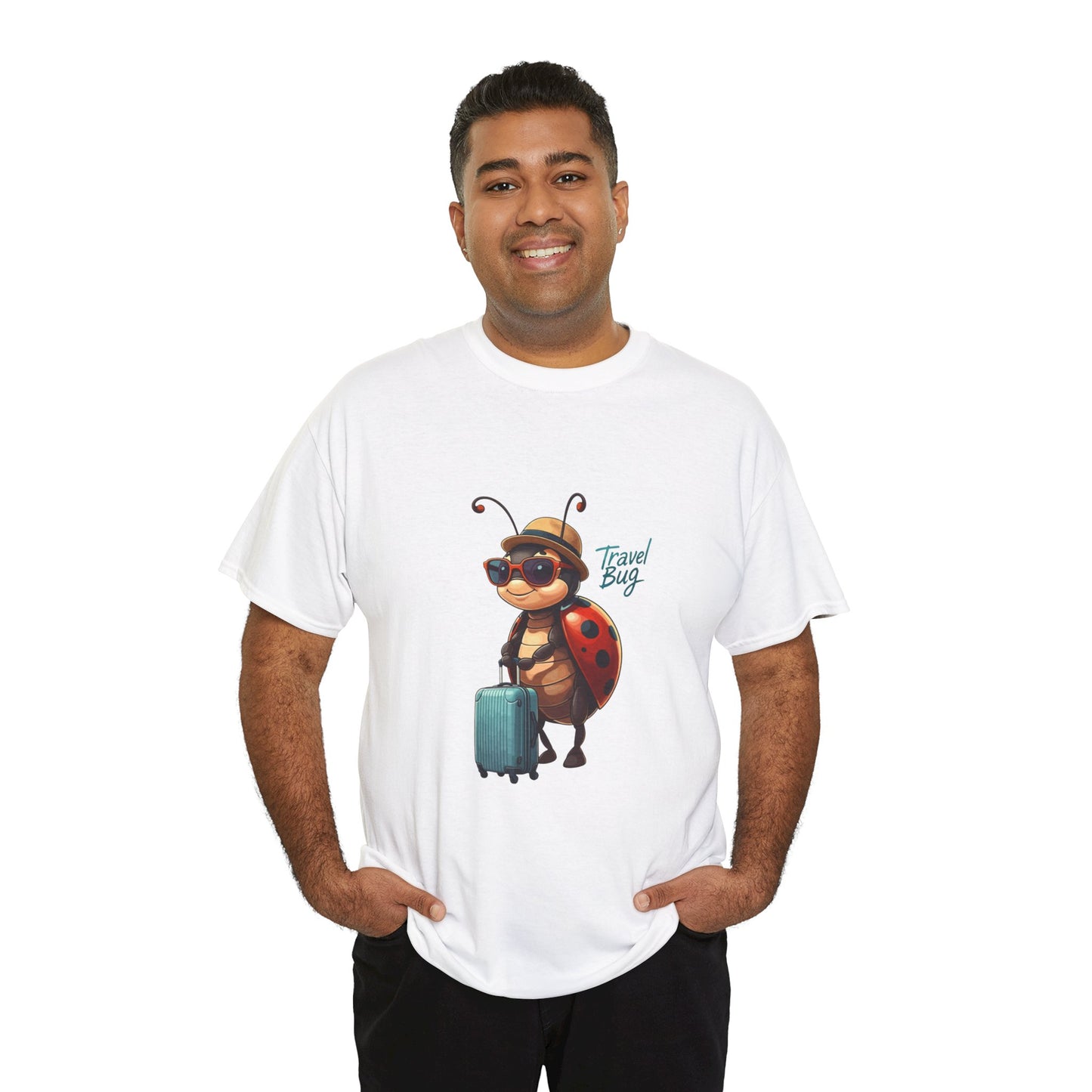 Travel Bug T-Shirt – Cute Ladybug Travel Tee | Funny Wanderlust Shirt for Travel Lovers | Unisex Graphic Tee Gift for Adventurers