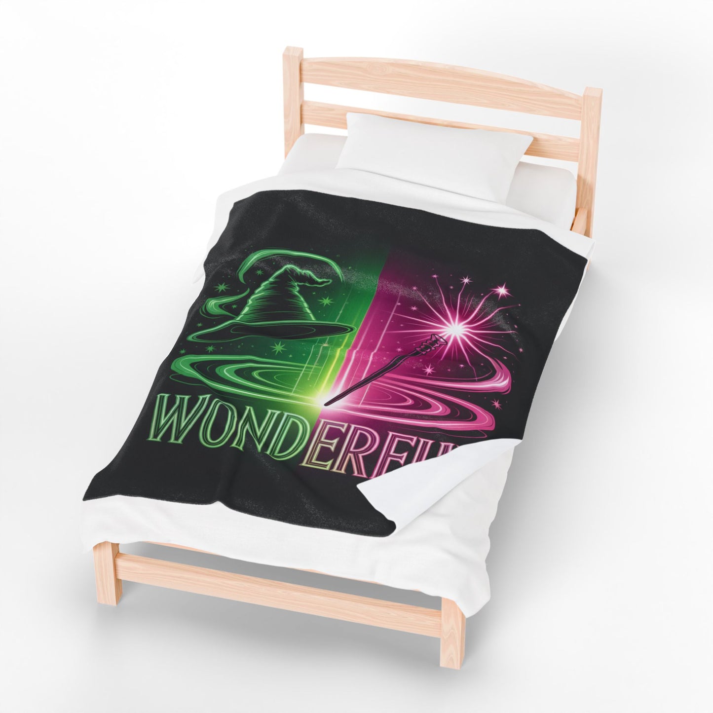 Wonderful Broadway-Inspired Blanket, Neon Theater Throw, Cozy Musical Gift, Soft Fleece Bed Blanket, Magical Room Decor For Broadway Fans