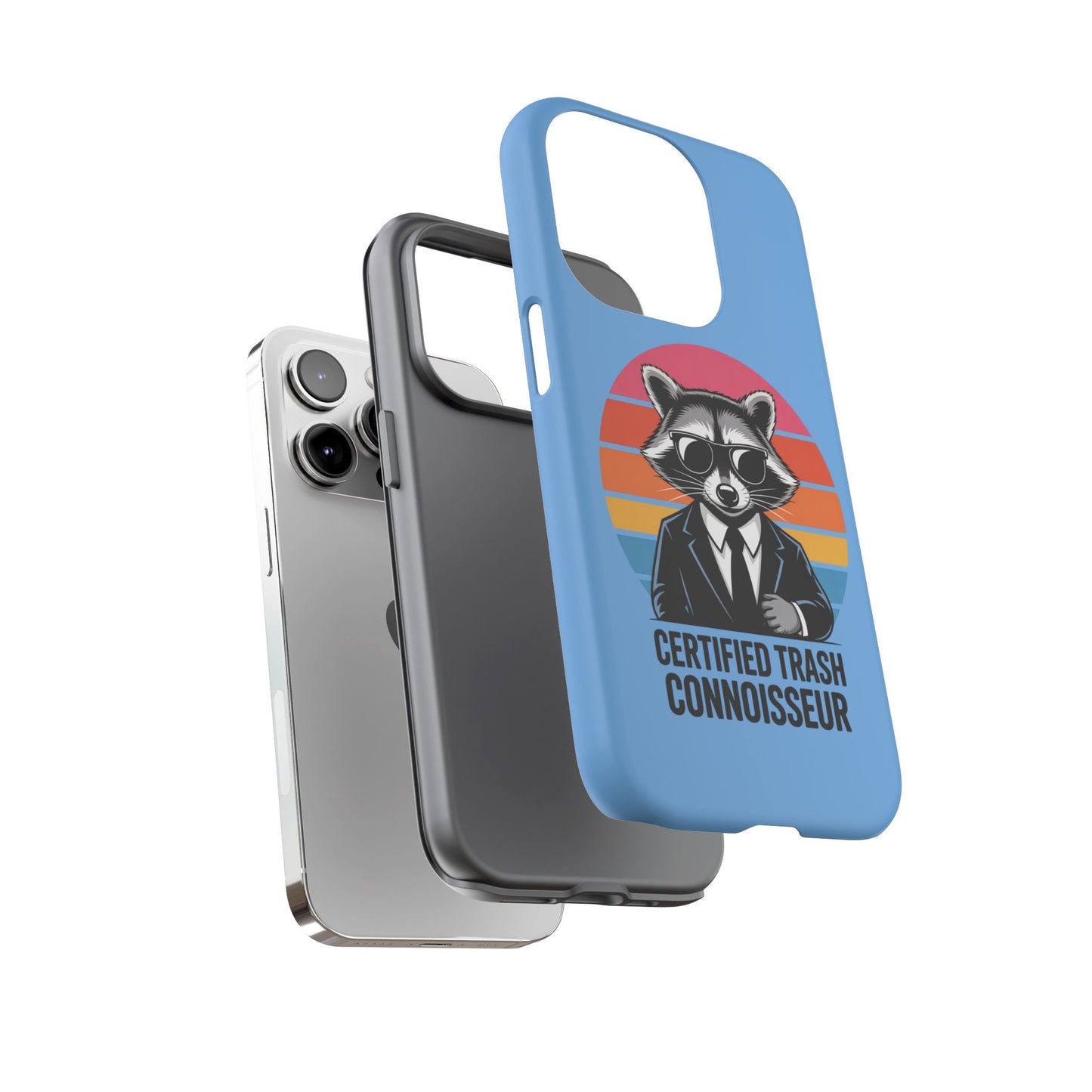 Humorous Raccoon Phone Case - Certified Trash Connoisseur